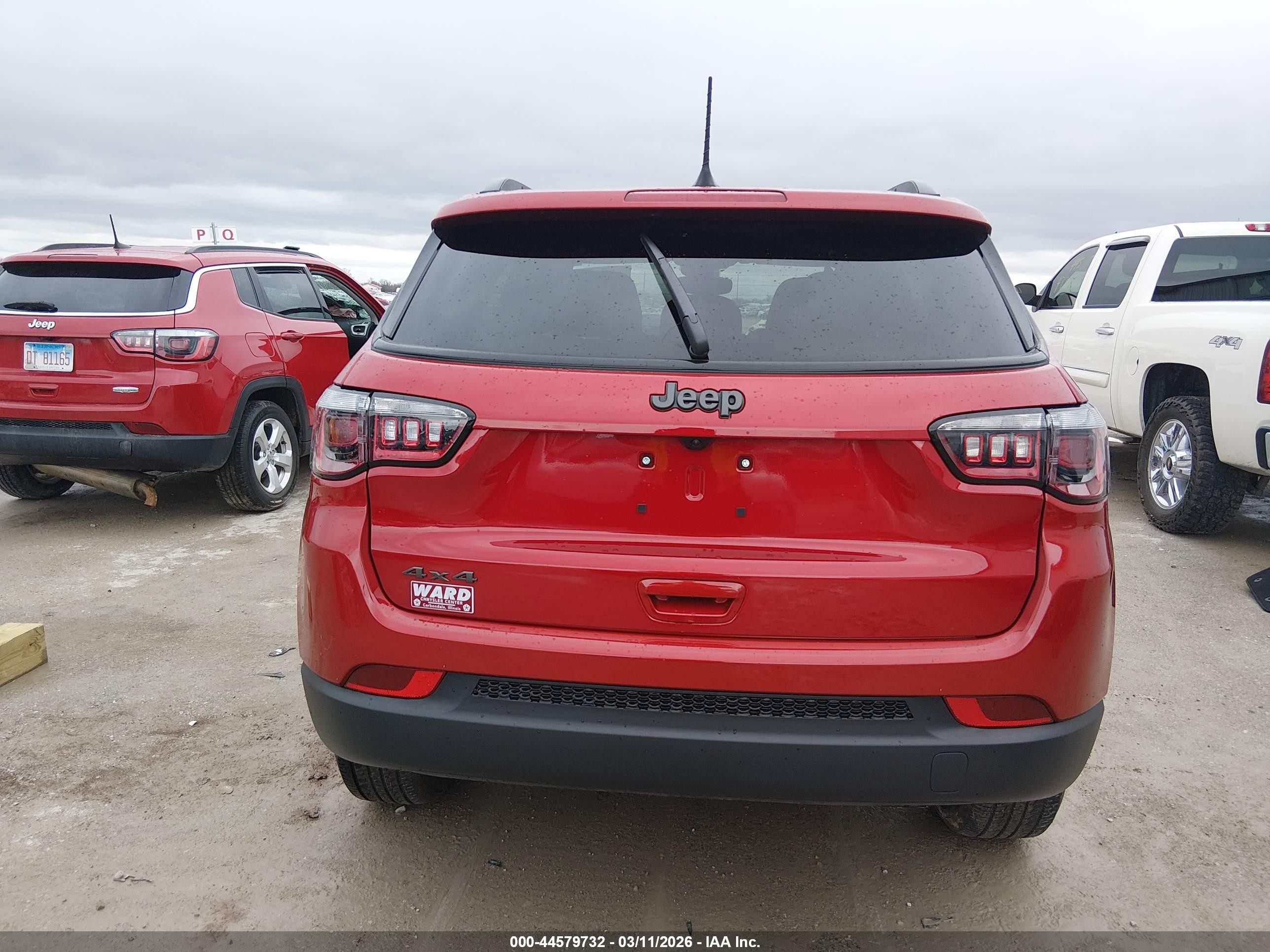 2026 Jeep Compass Latitude Altitude Red vin: 3C4NJDBN6TT169448