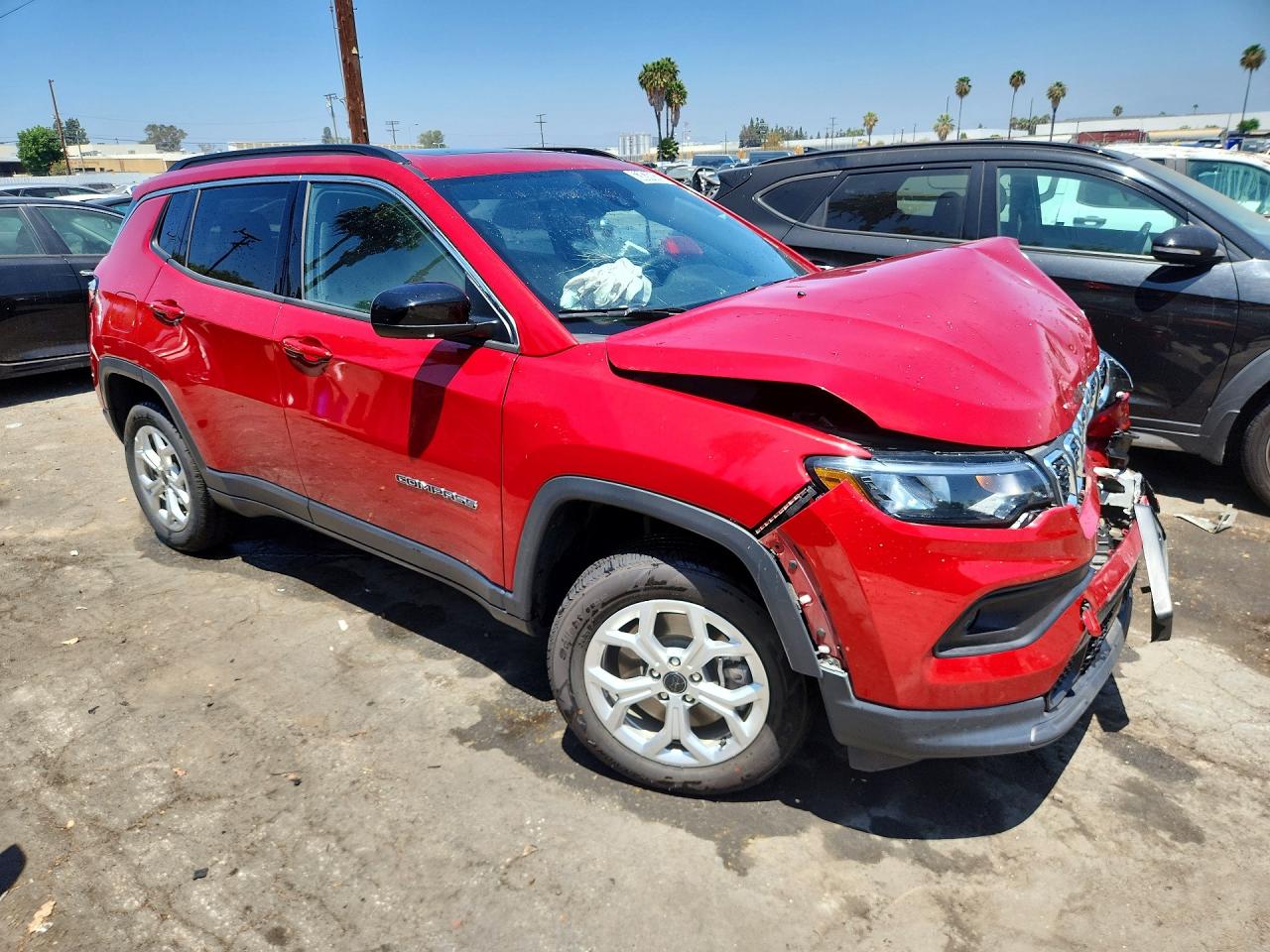 2025 Jeep Compass Latitude Red vin: 3C4NJDBN7ST546867
