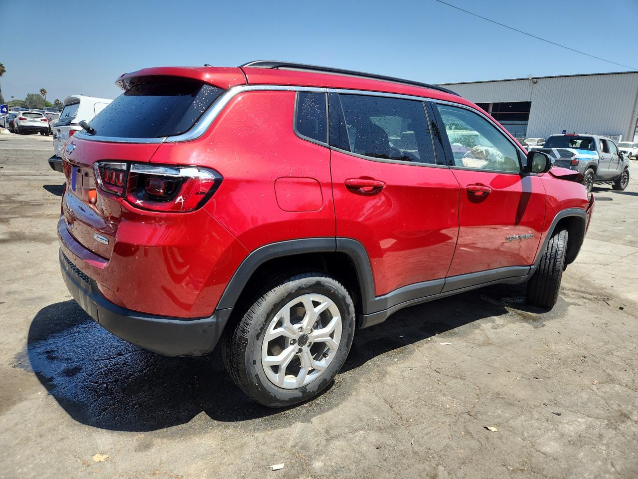2025 Jeep Compass Latitude Red vin: 3C4NJDBN7ST546867 Damage: Right Tail Light, Broken, Replacement Required