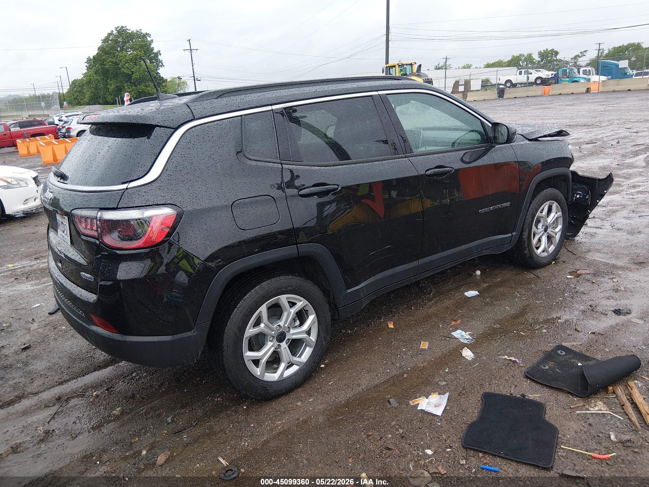 2025 Jeep Compass Latitude 4x4 Black vin: 3C4NJDBN8ST598475