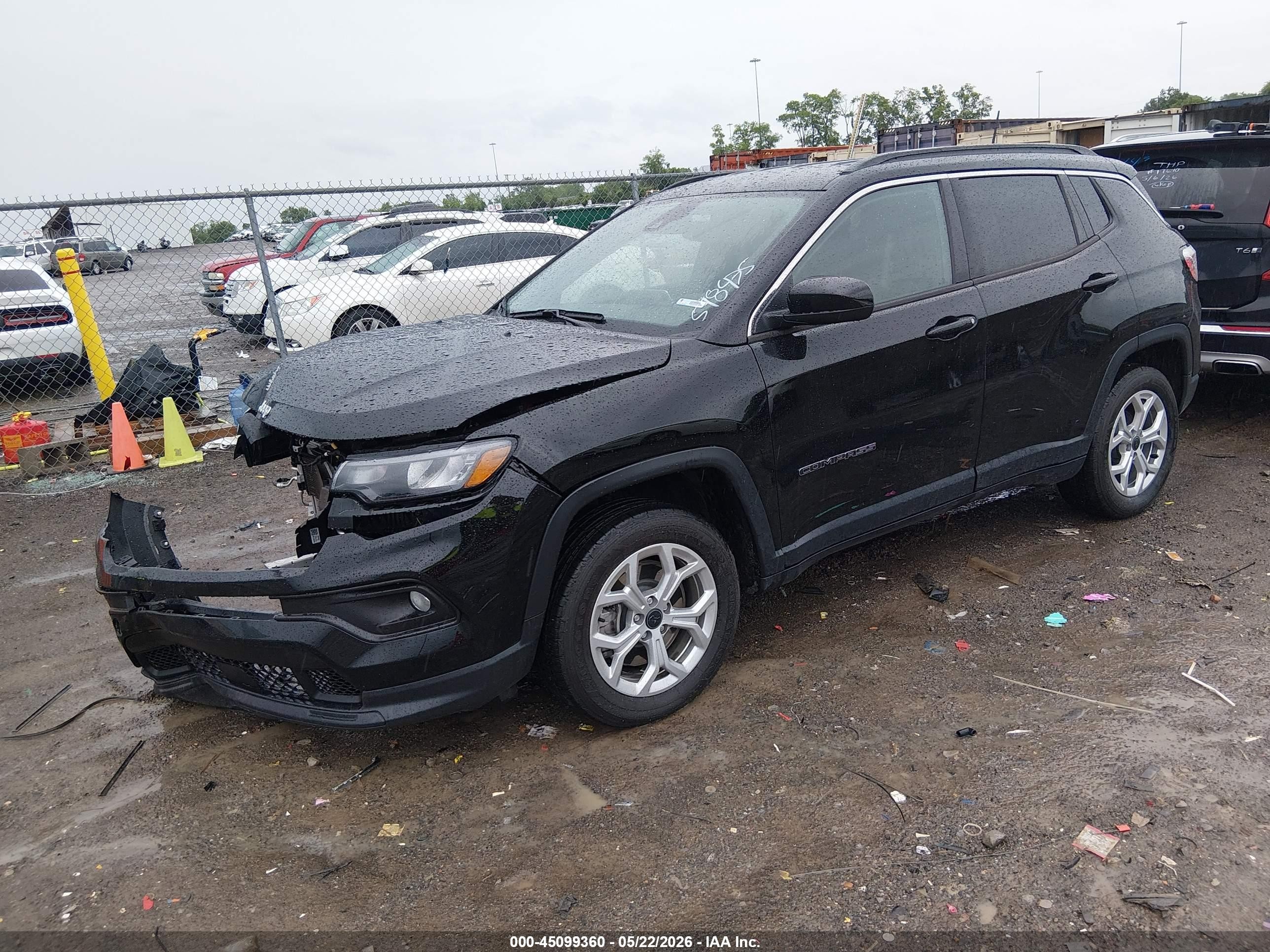 2025 Jeep Compass Latitude 4x4 Black vin: 3C4NJDBN8ST598475