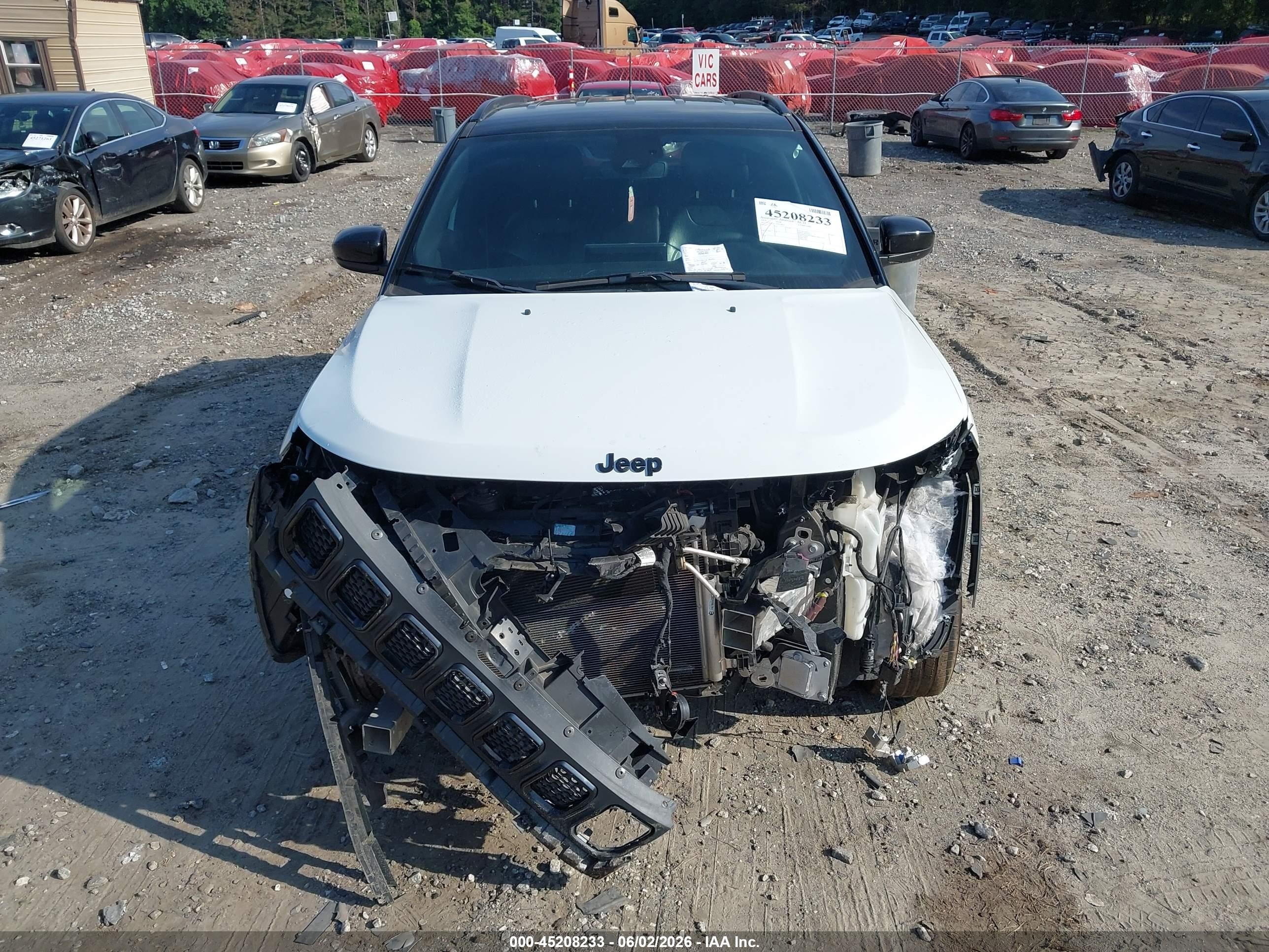 2023 Jeep Compass Altitude 4x4 White vin: 3C4NJDBN9PT539829