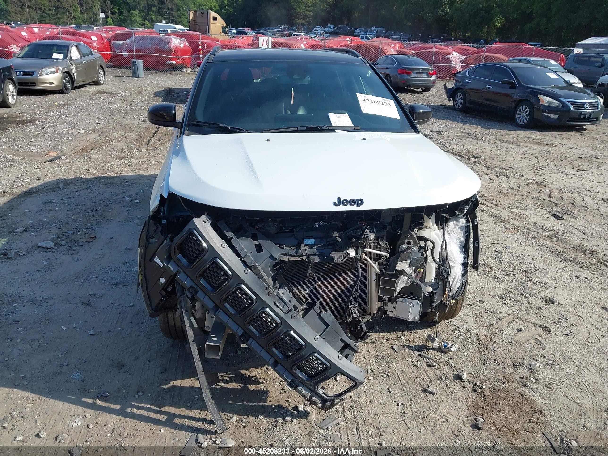 2023 Jeep Compass Altitude 4x4 White vin: 3C4NJDBN9PT539829