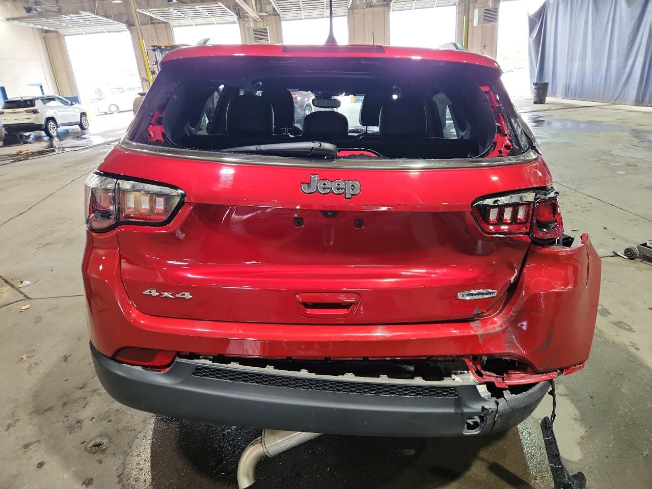 2025 Jeep Compass Latitude Red vin: 3C4NJDBN9ST620497 Damage: Right Tail Light, Broken, Replacement Required