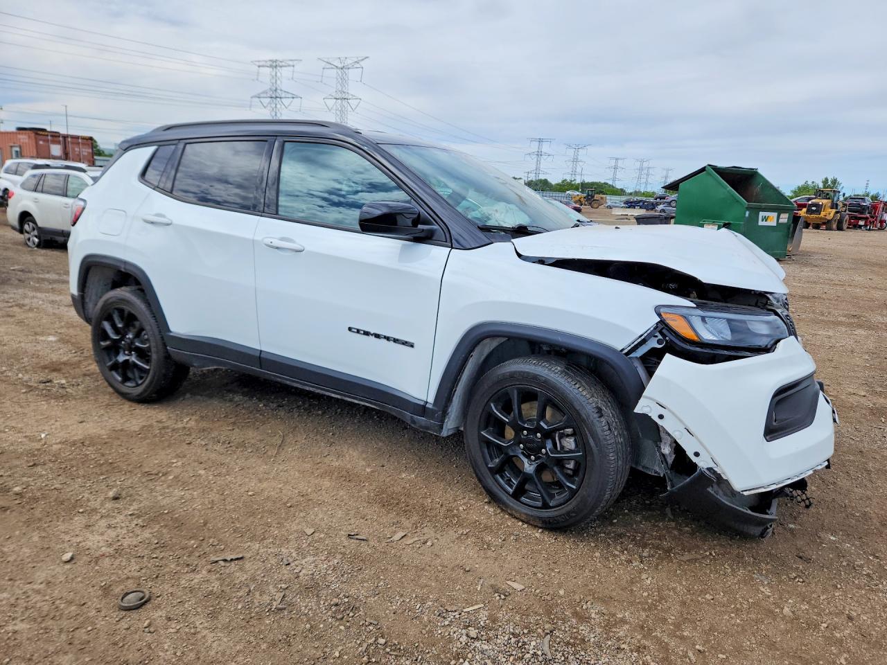 2024 Jeep Compass Latitude White vin: 3C4NJDBNXRT101209