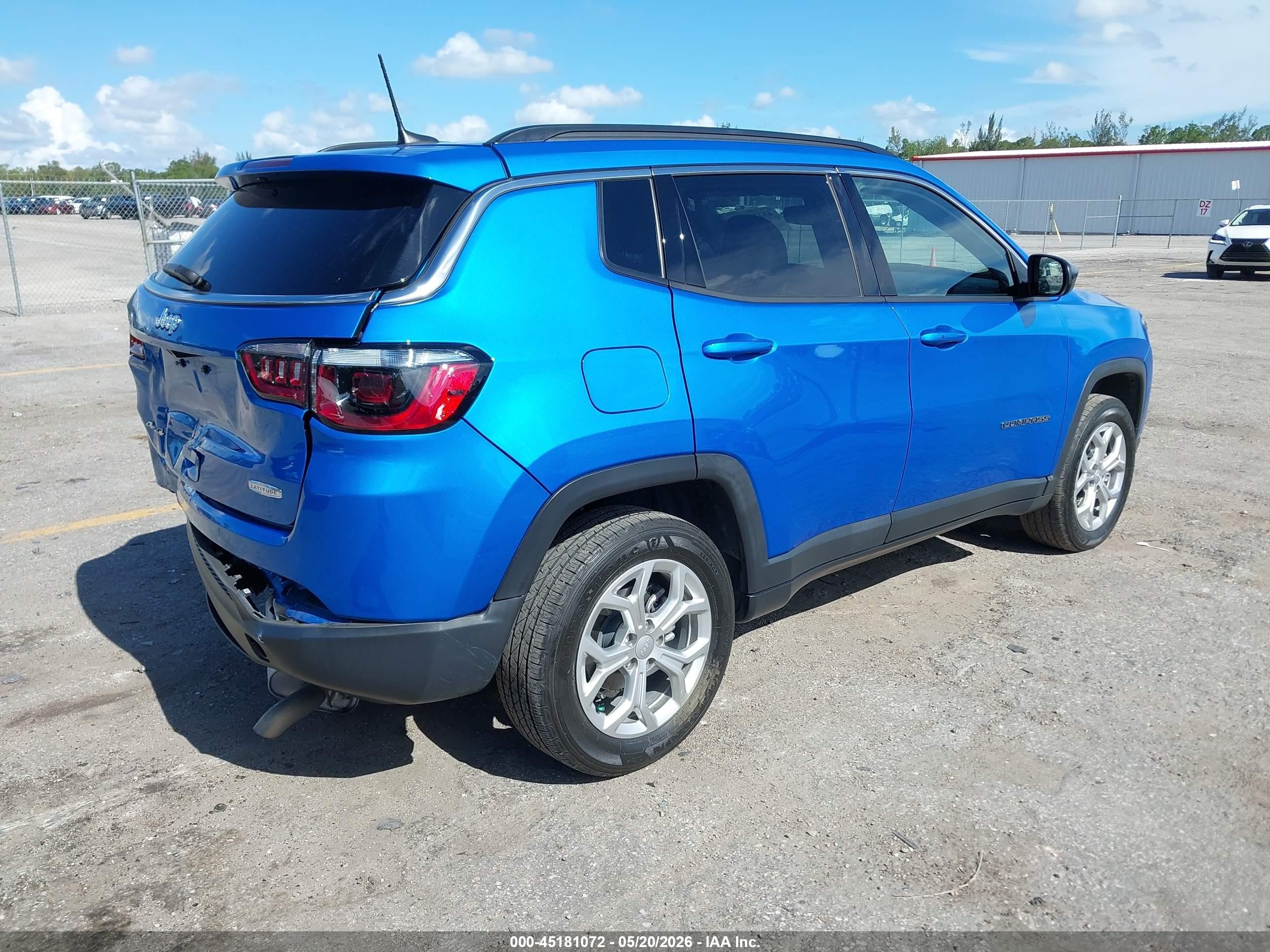 2024 Jeep Compass Latitude 4x4 Blue vin: 3C4NJDBNXRT153813