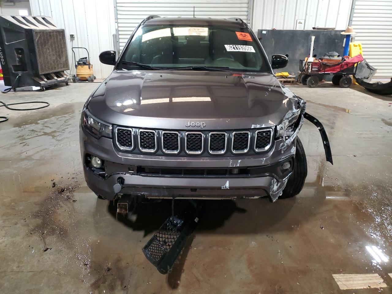 2024 Jeep Compass Latitude Gray vin: 3C4NJDBNXRT584409 Damage: Front Bumper Reinforcement, Broken, Replacement Required
