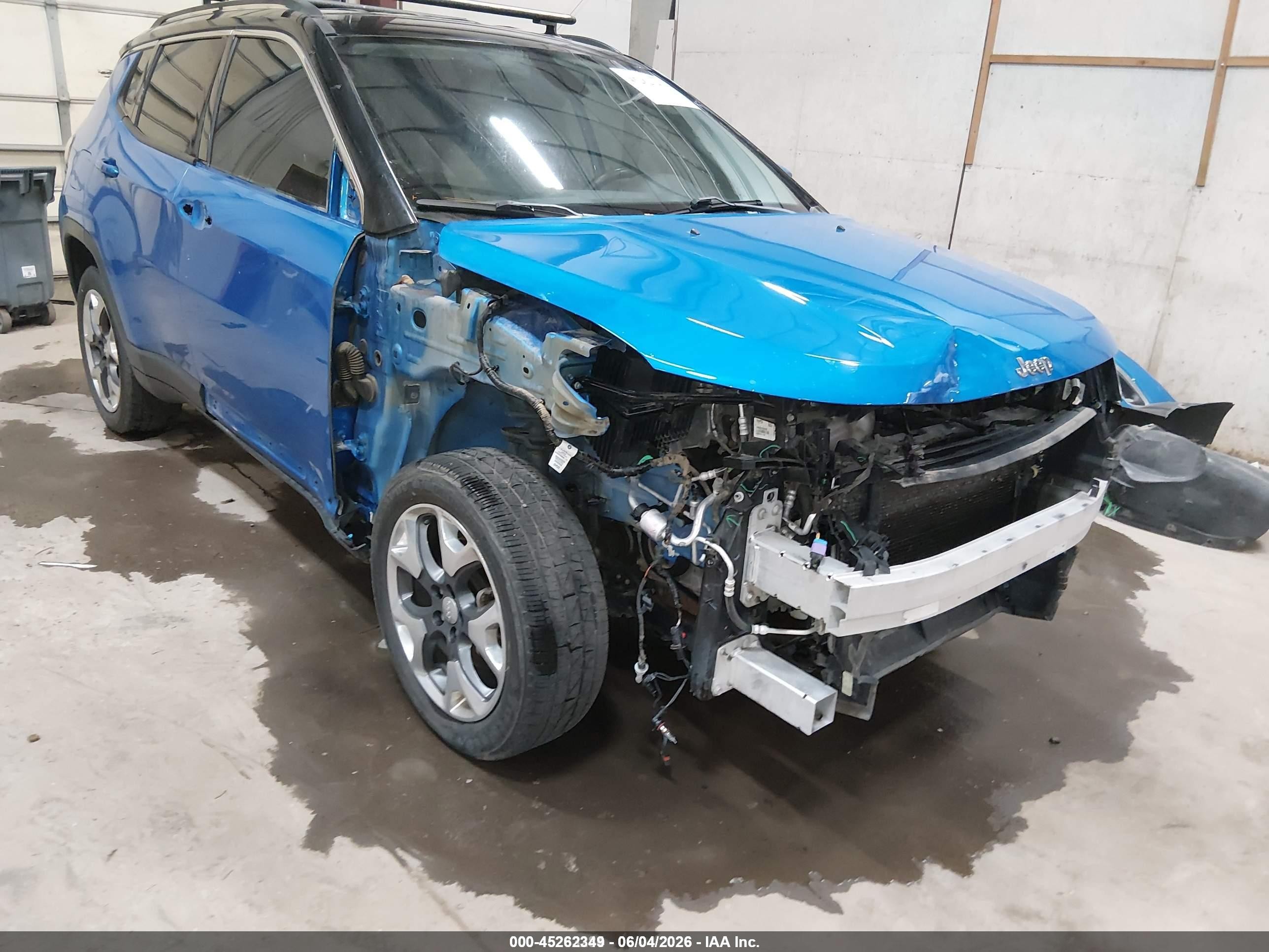 2018 Jeep Compass Limited 4x4 Синий vin: 3C4NJDCB0JT146698