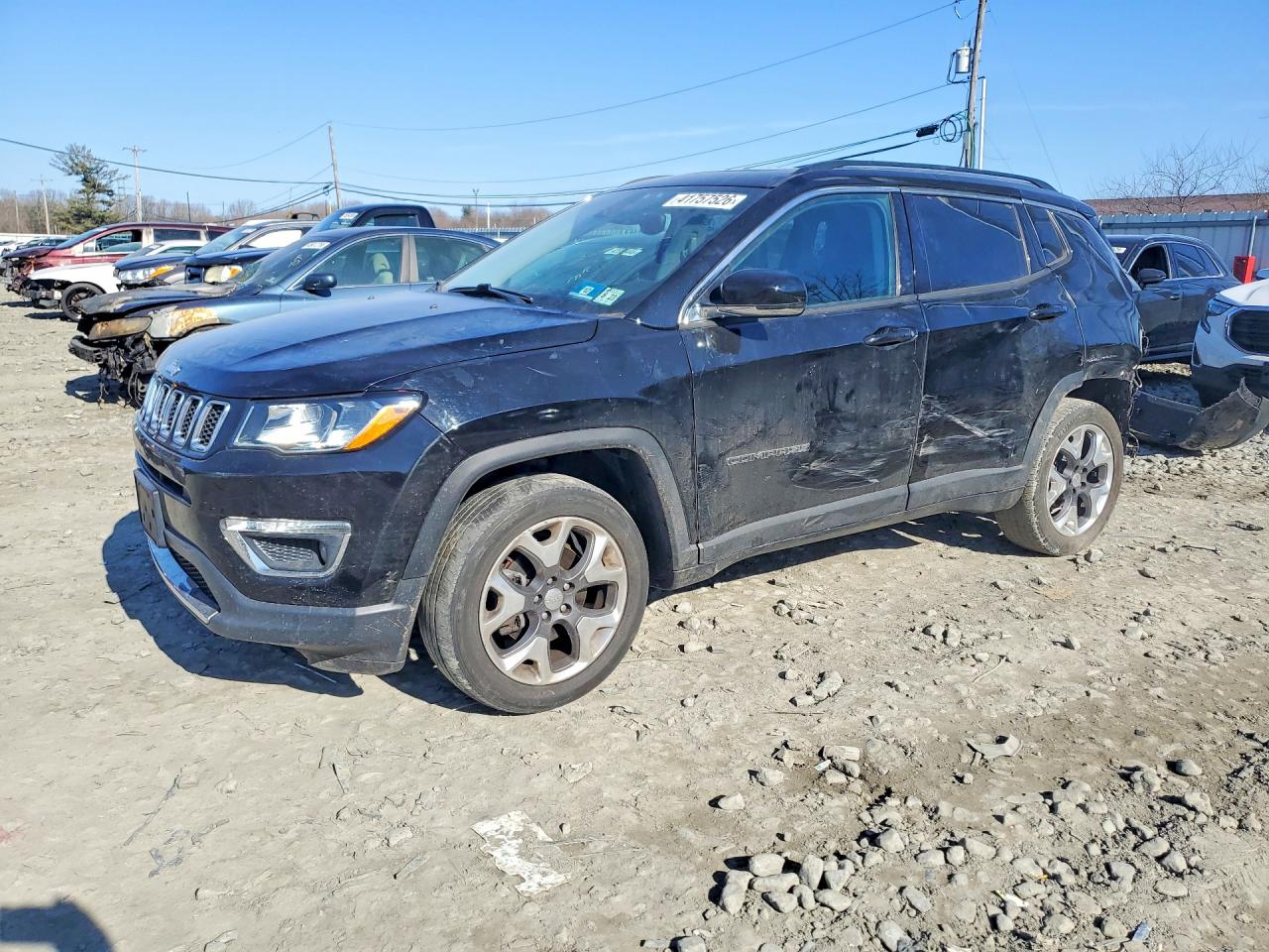 2018 Jeep Compass Limited Black vin: 3C4NJDCB0JT308104