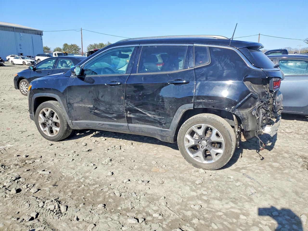 2018 Jeep Compass Limited Black vin: 3C4NJDCB0JT308104