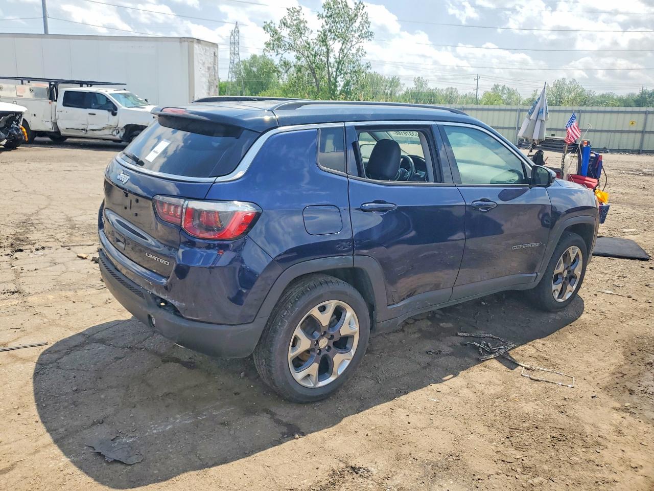 2018 Jeep Compass Limited Синий vin: 3C4NJDCB0JT349283