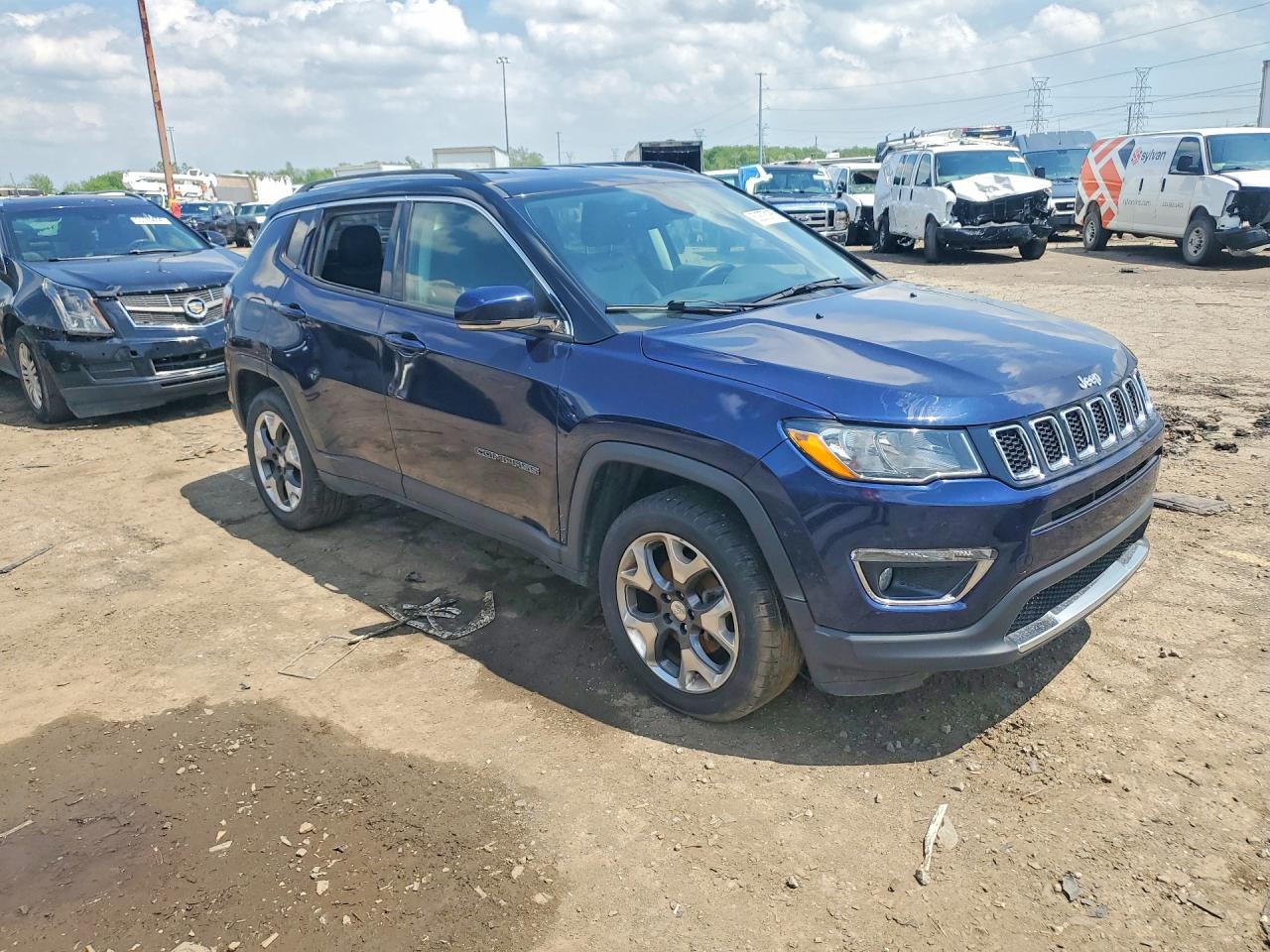 2018 Jeep Compass Limited Синий vin: 3C4NJDCB0JT349283