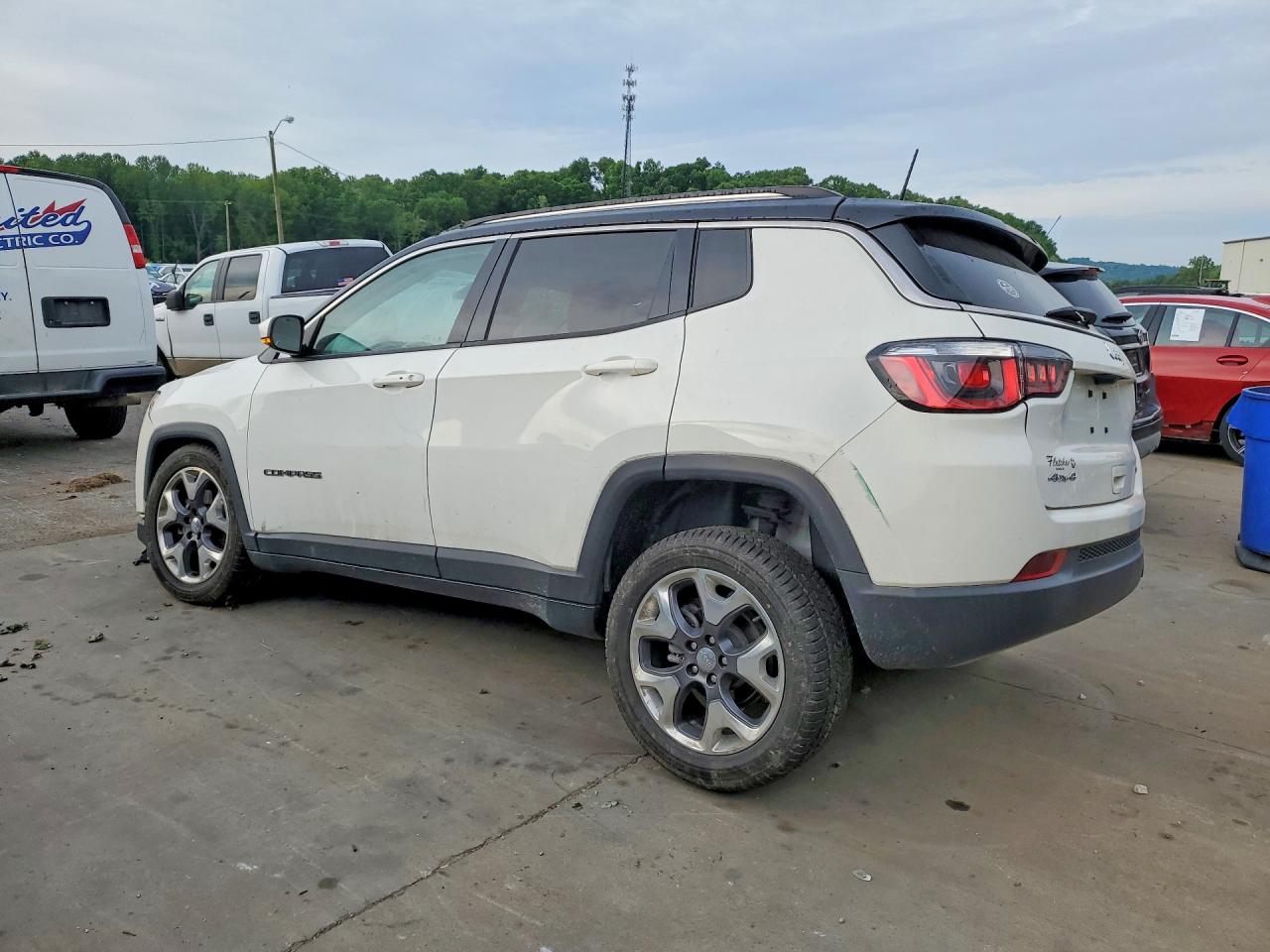 2020 Jeep Compass Limited White vin: 3C4NJDCB0LT142296
