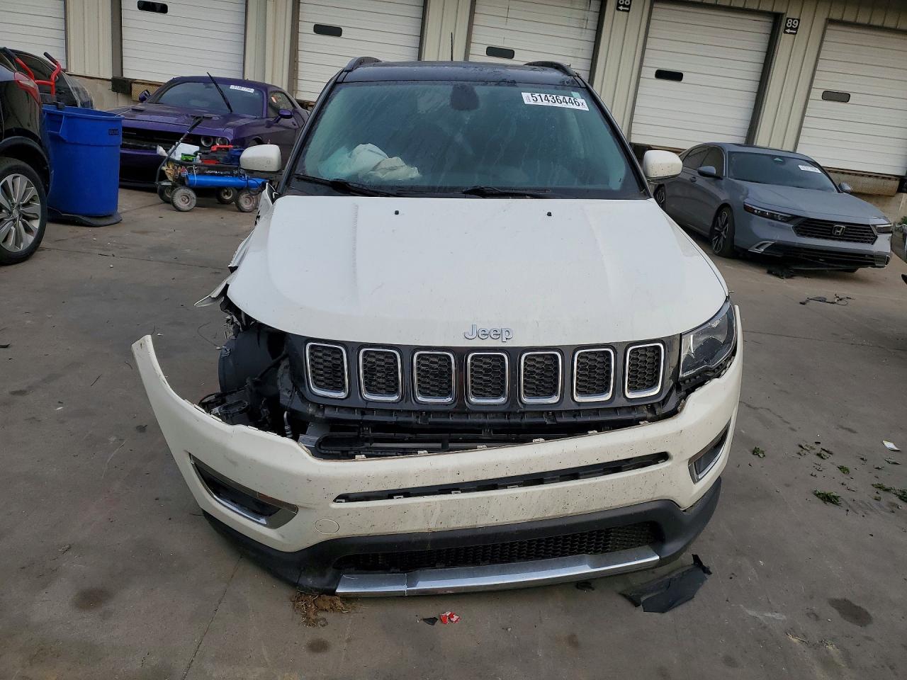 2020 Jeep Compass Limited White vin: 3C4NJDCB0LT142296