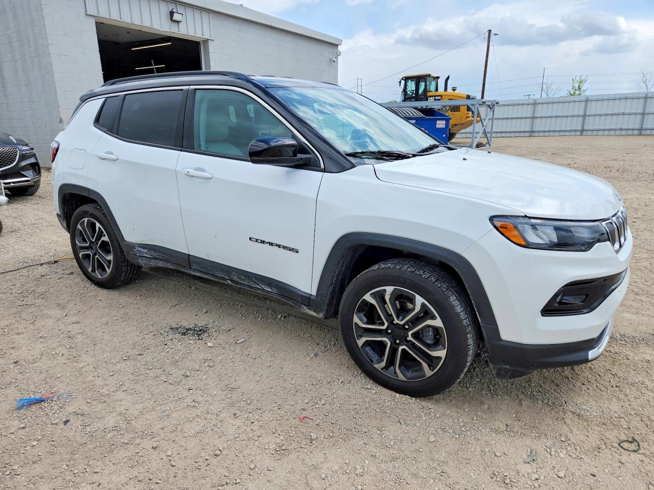 2022 Jeep Compass White vin: 3C4NJDCB0NT199343