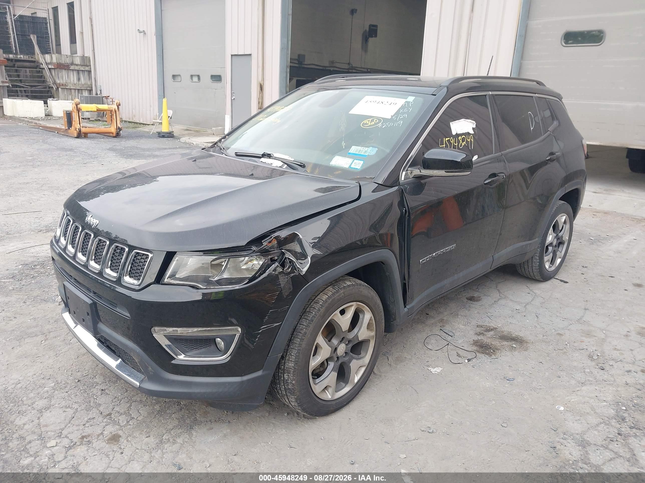 2018 Jeep Compass Limited 4x4 Black vin: 3C4NJDCB1JT108123