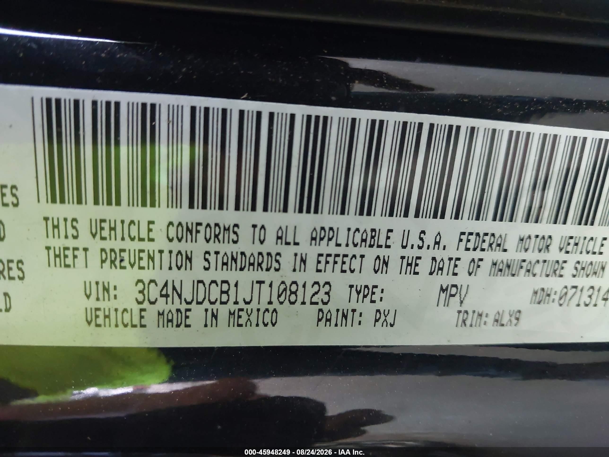 2018 Jeep Compass Limited 4x4 Black vin: 3C4NJDCB1JT108123