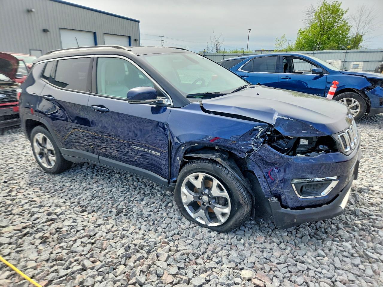 2018 Jeep Compass Limited Синий vin: 3C4NJDCB1JT140697