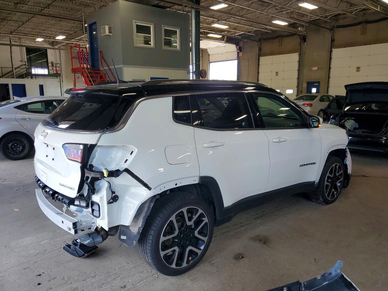 2018 Jeep Compass Limited White vin: 3C4NJDCB3JT169120