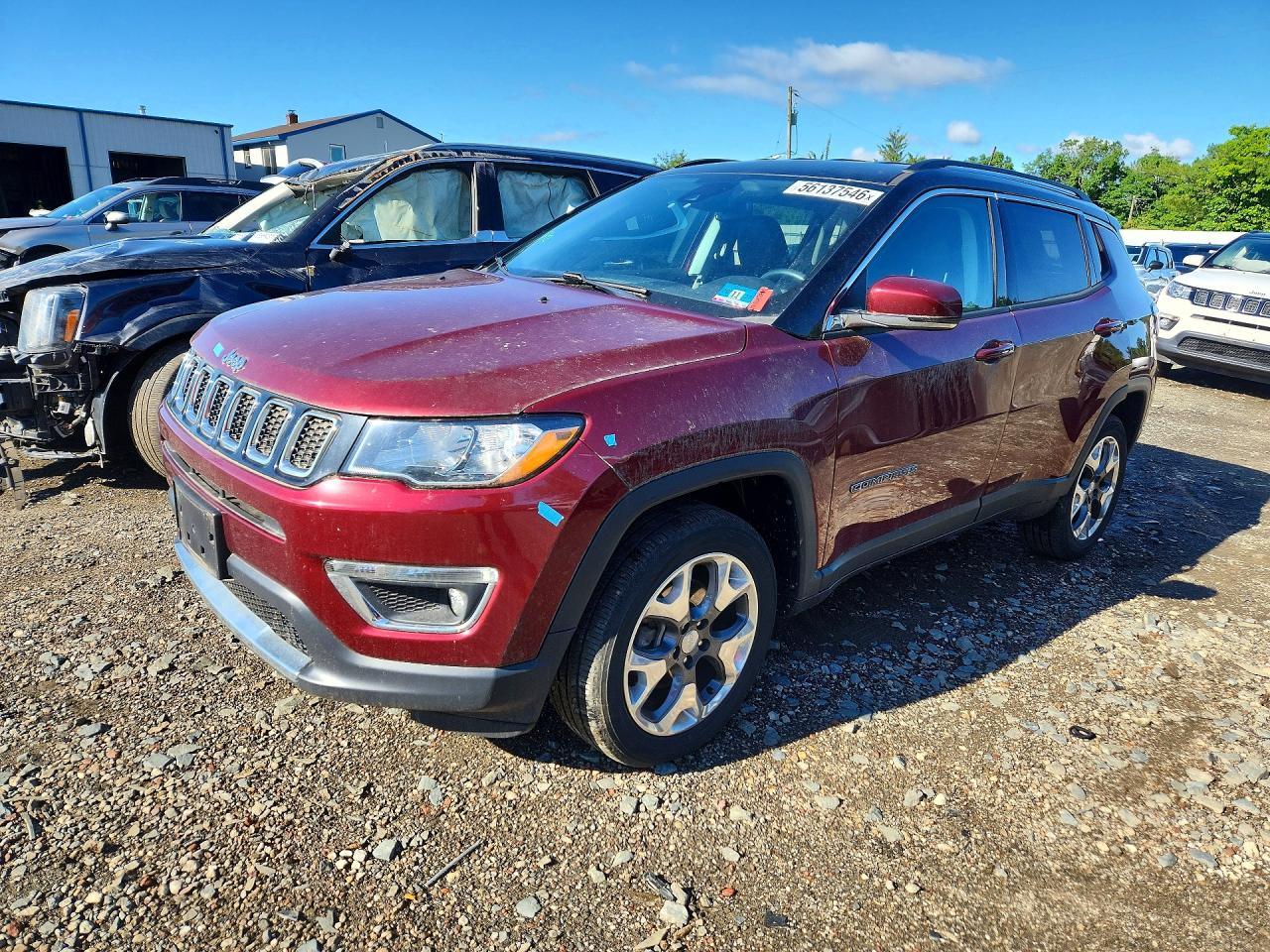 2021 Jeep Compass Limited Red vin: 3C4NJDCB3MT538000