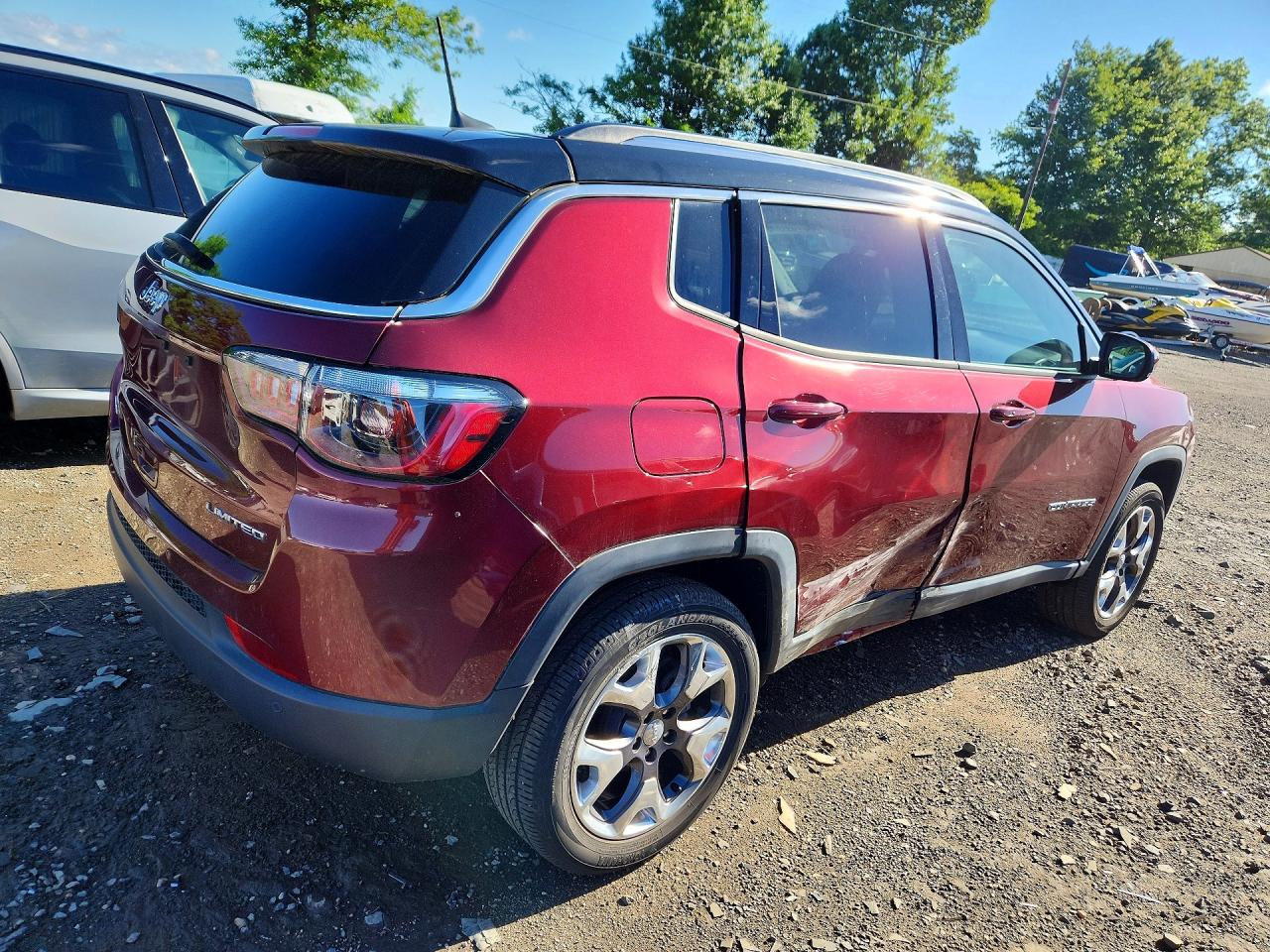 2021 Jeep Compass Limited Red vin: 3C4NJDCB3MT538000