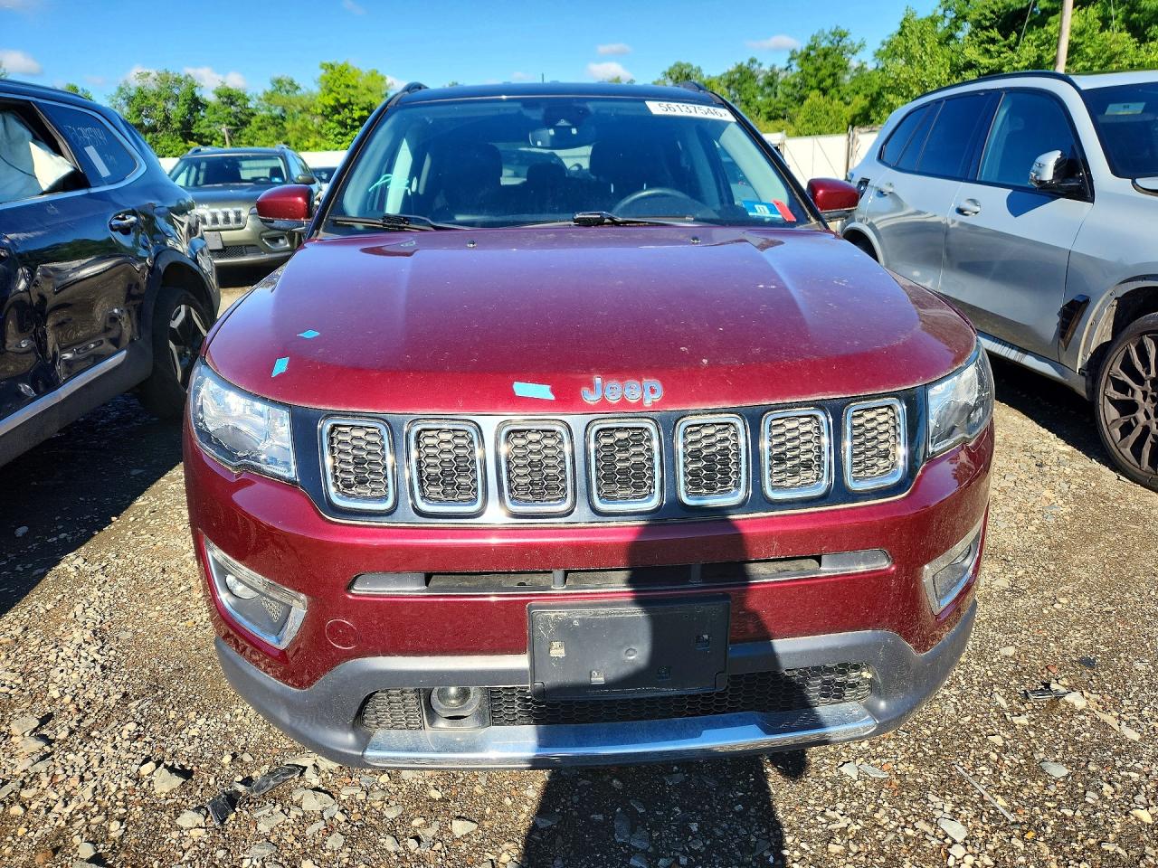 2021 Jeep Compass Limited Red vin: 3C4NJDCB3MT538000