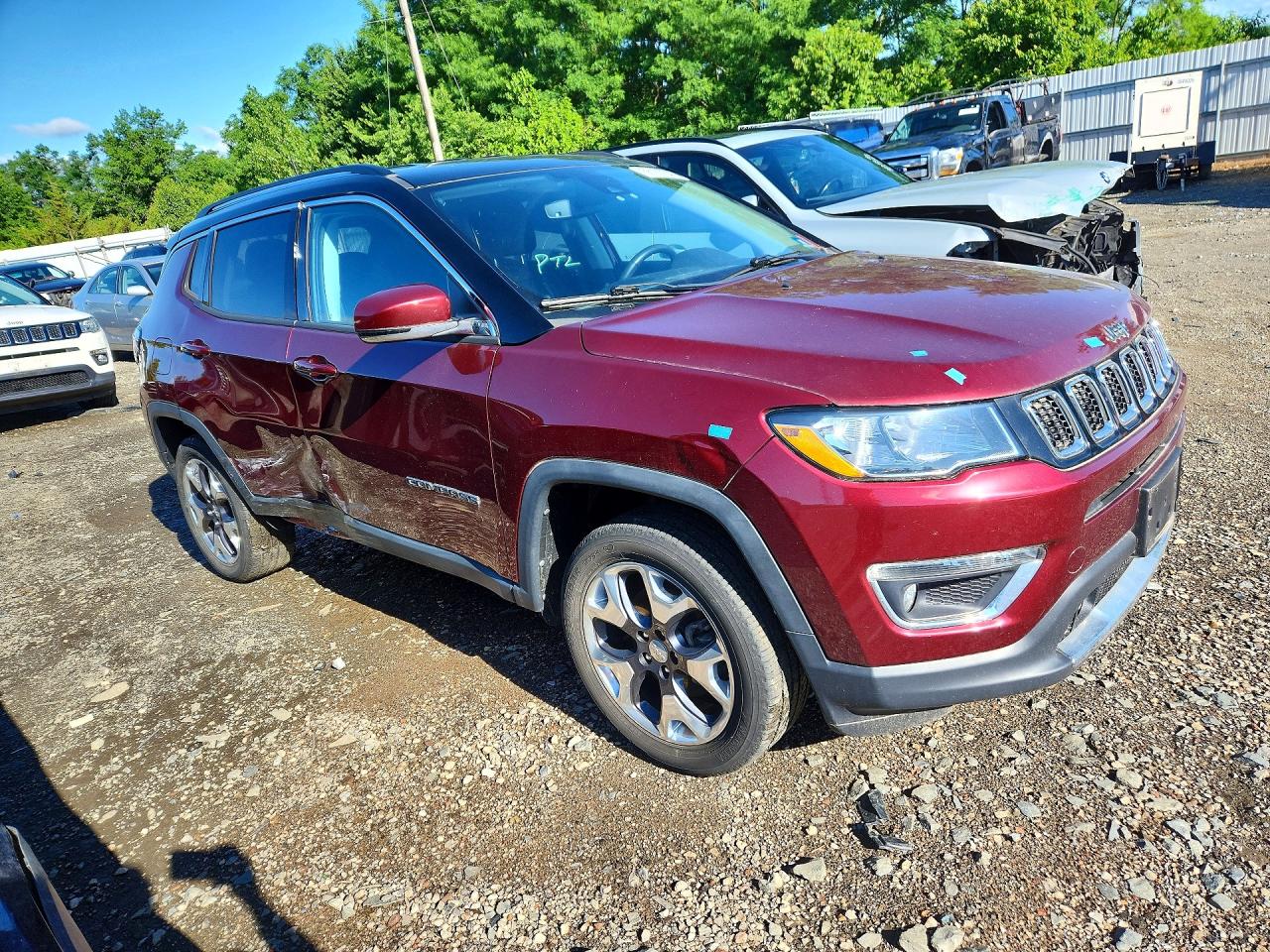 2021 Jeep Compass Limited Red vin: 3C4NJDCB3MT538000