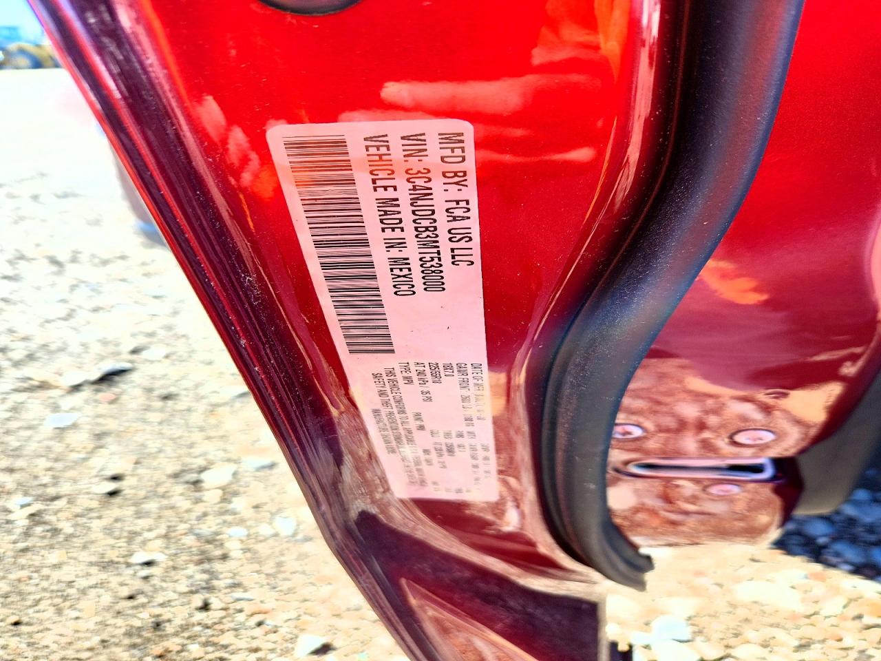 2021 Jeep Compass Limited Red vin: 3C4NJDCB3MT538000