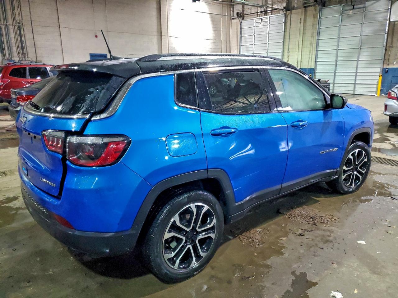 2022 Jeep Compass Limited Blue vin: 3C4NJDCB3NT182150