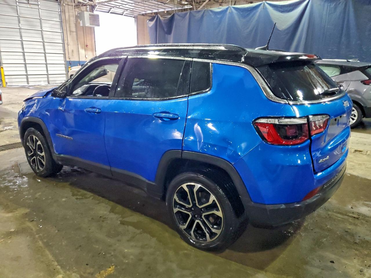 2022 Jeep Compass Limited Blue vin: 3C4NJDCB3NT182150