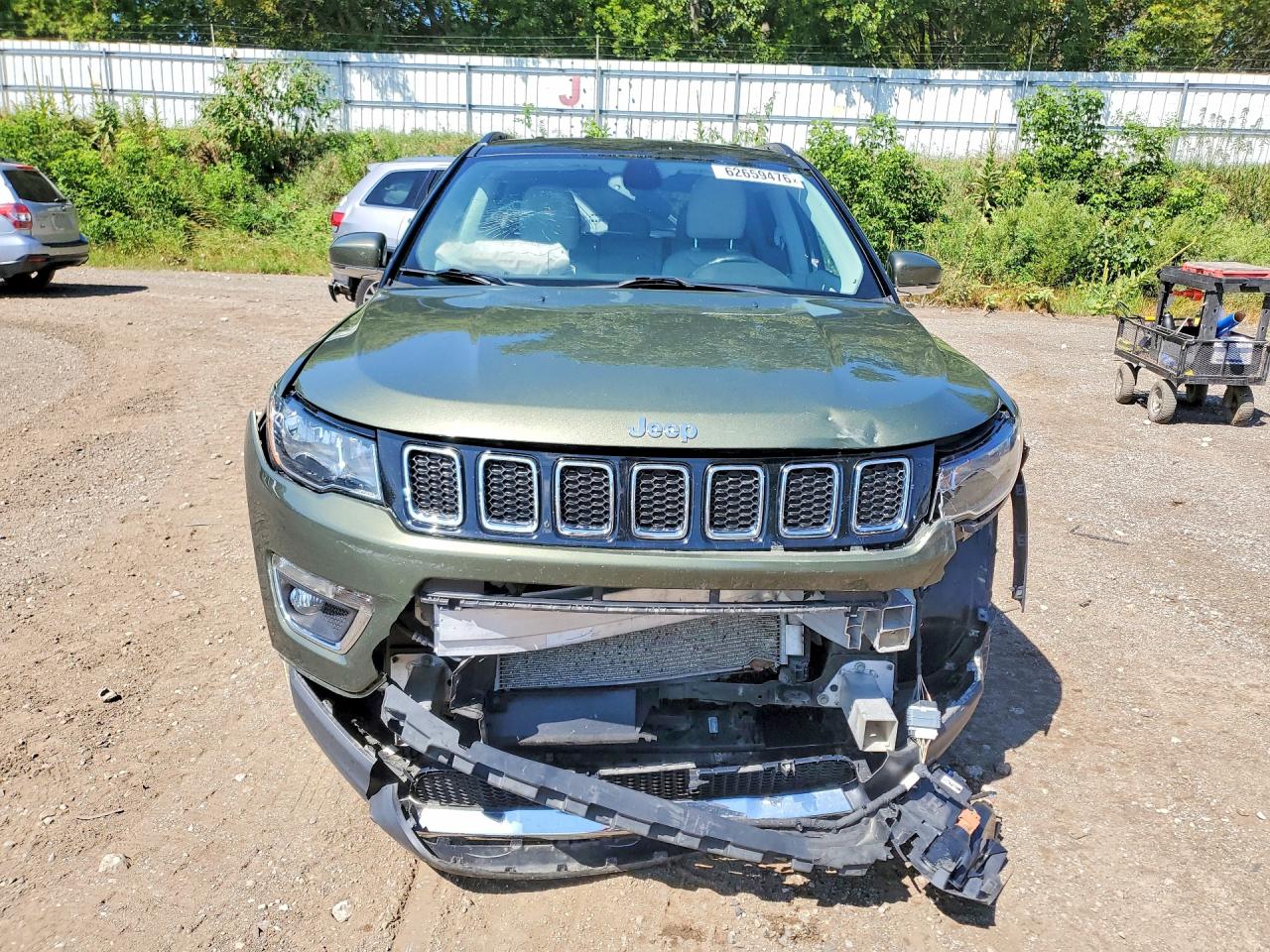 2020 Jeep Compass Limited Green vin: 3C4NJDCB4LT245463
