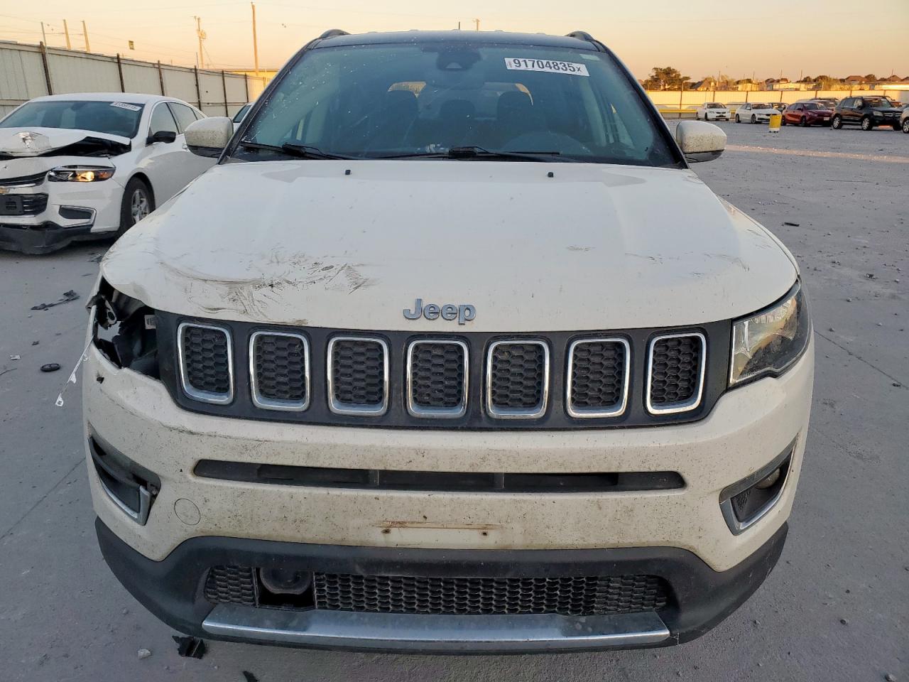 2021 Jeep Compass Limited White vin: 3C4NJDCB4MT515793