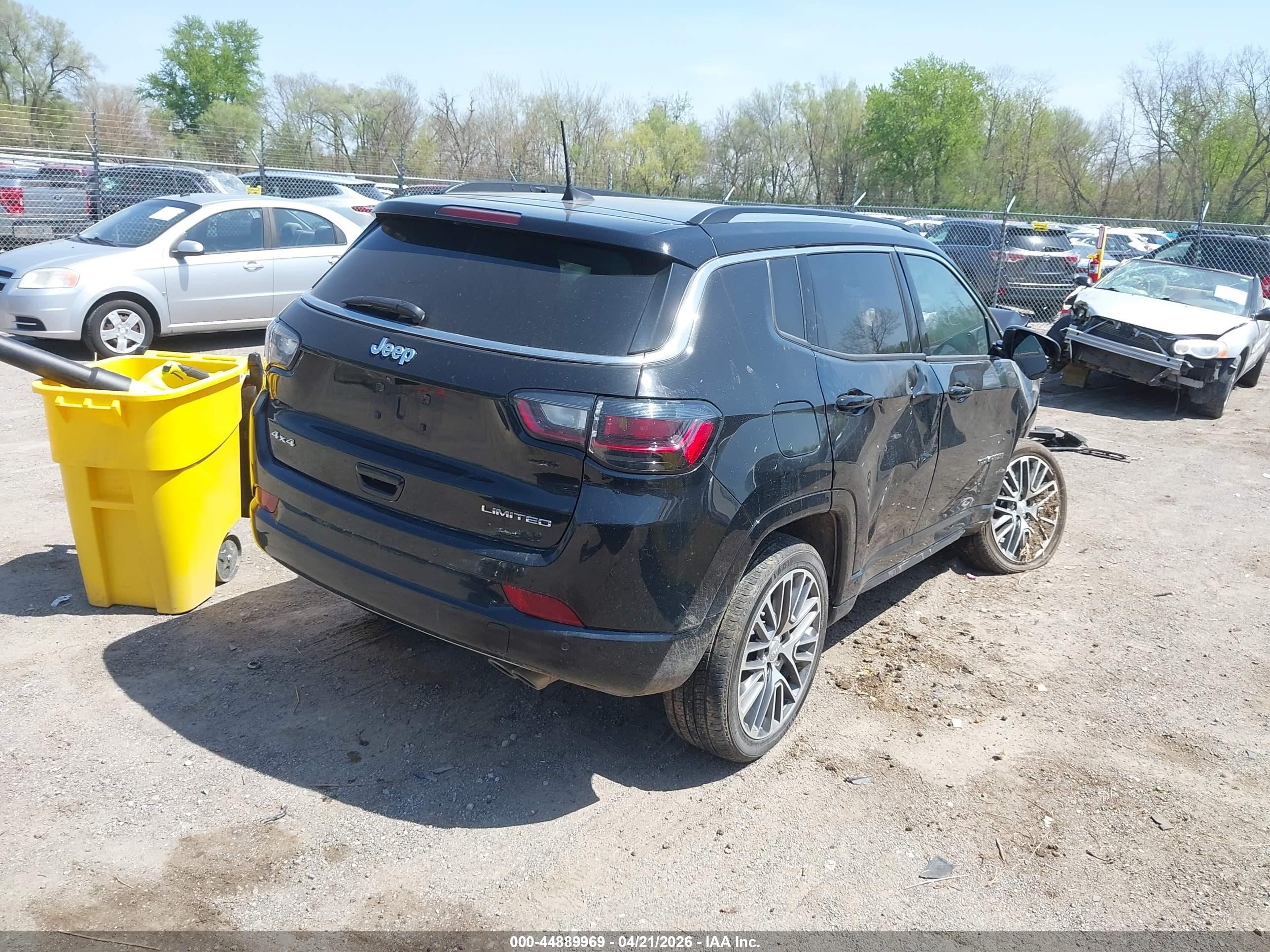 2022 Jeep Compass Limited 4x4 Black vin: 3C4NJDCB4NT108140