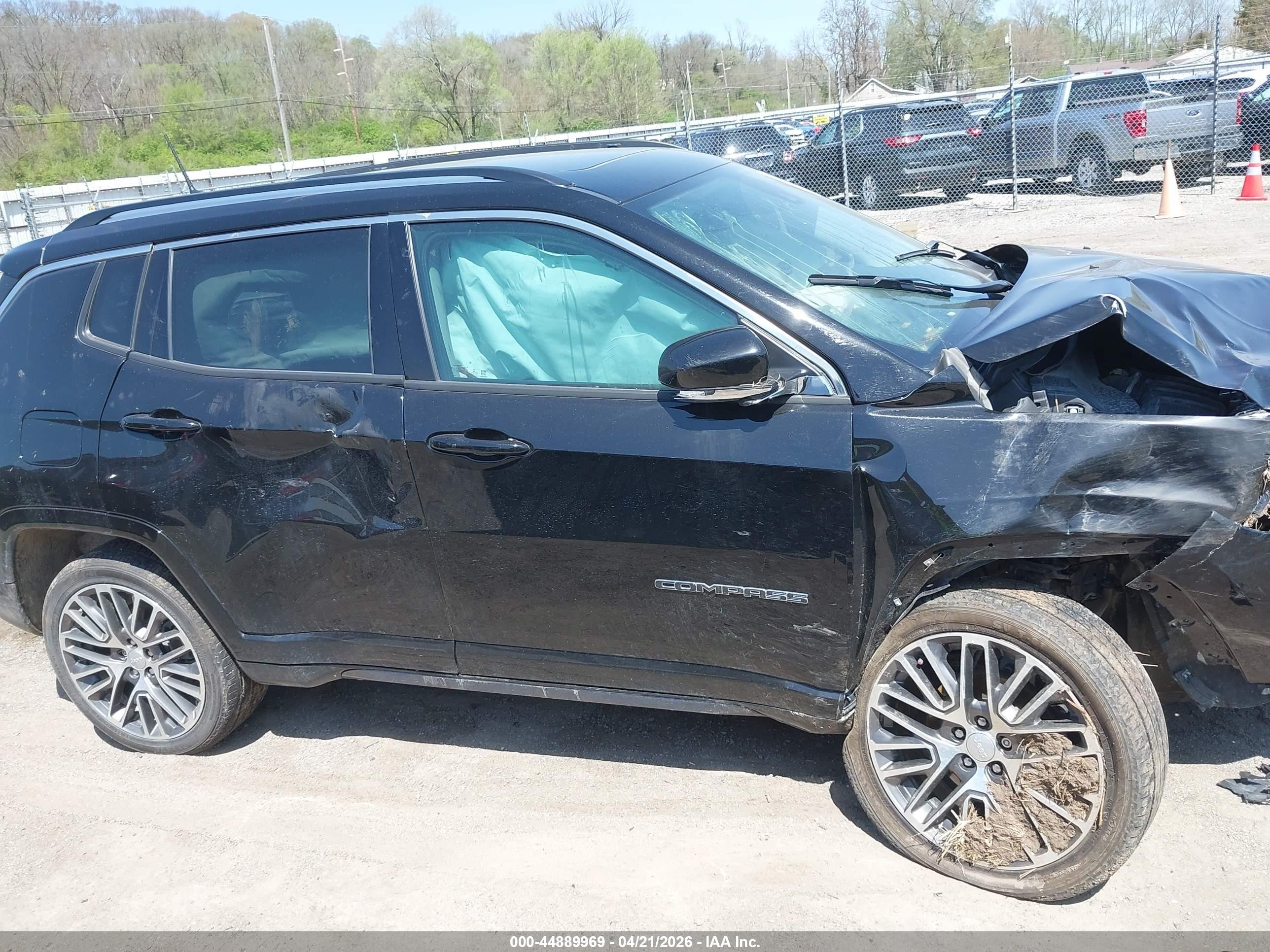 2022 Jeep Compass Limited 4x4 Black vin: 3C4NJDCB4NT108140