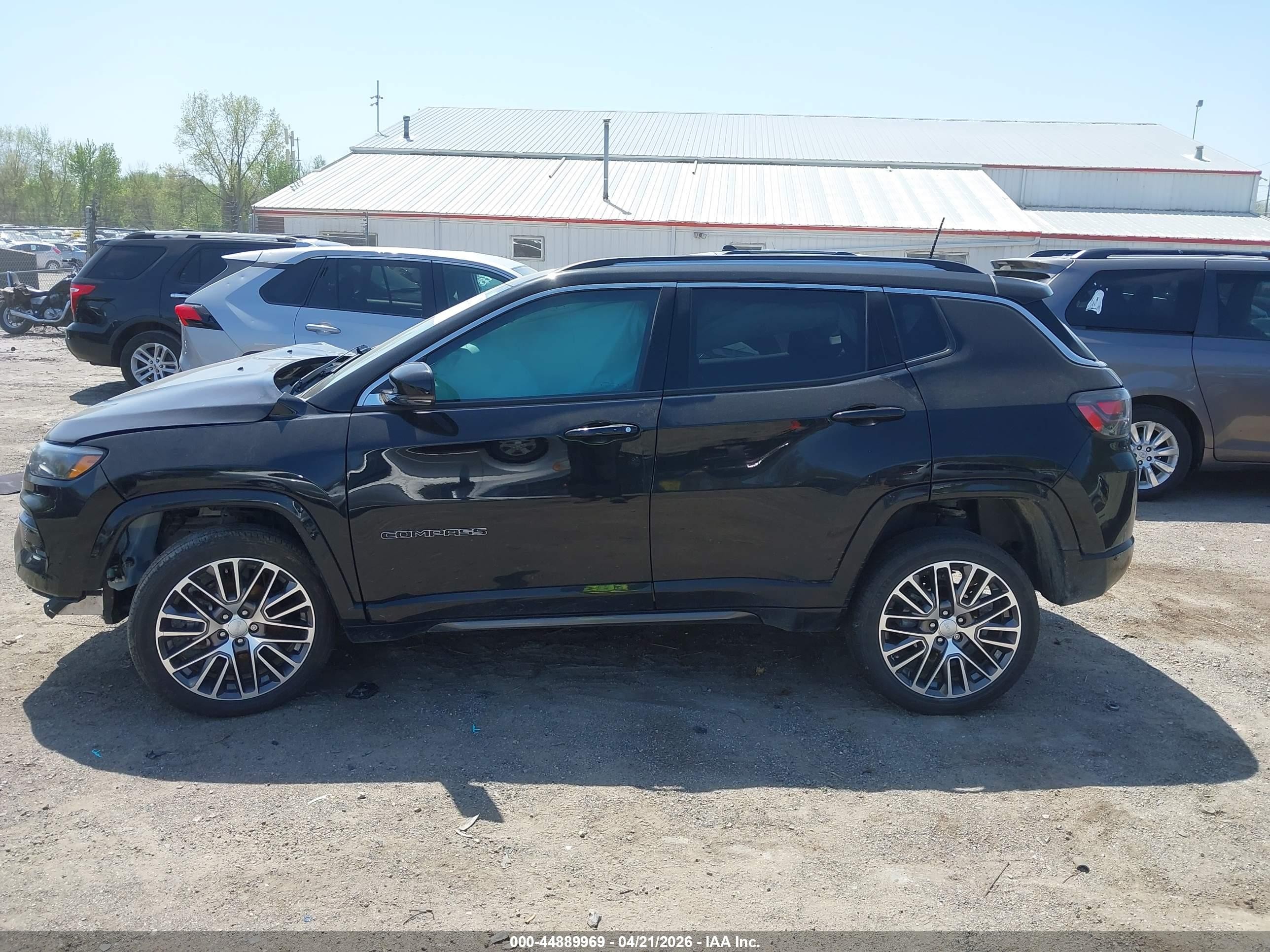 2022 Jeep Compass Limited 4x4 Black vin: 3C4NJDCB4NT108140