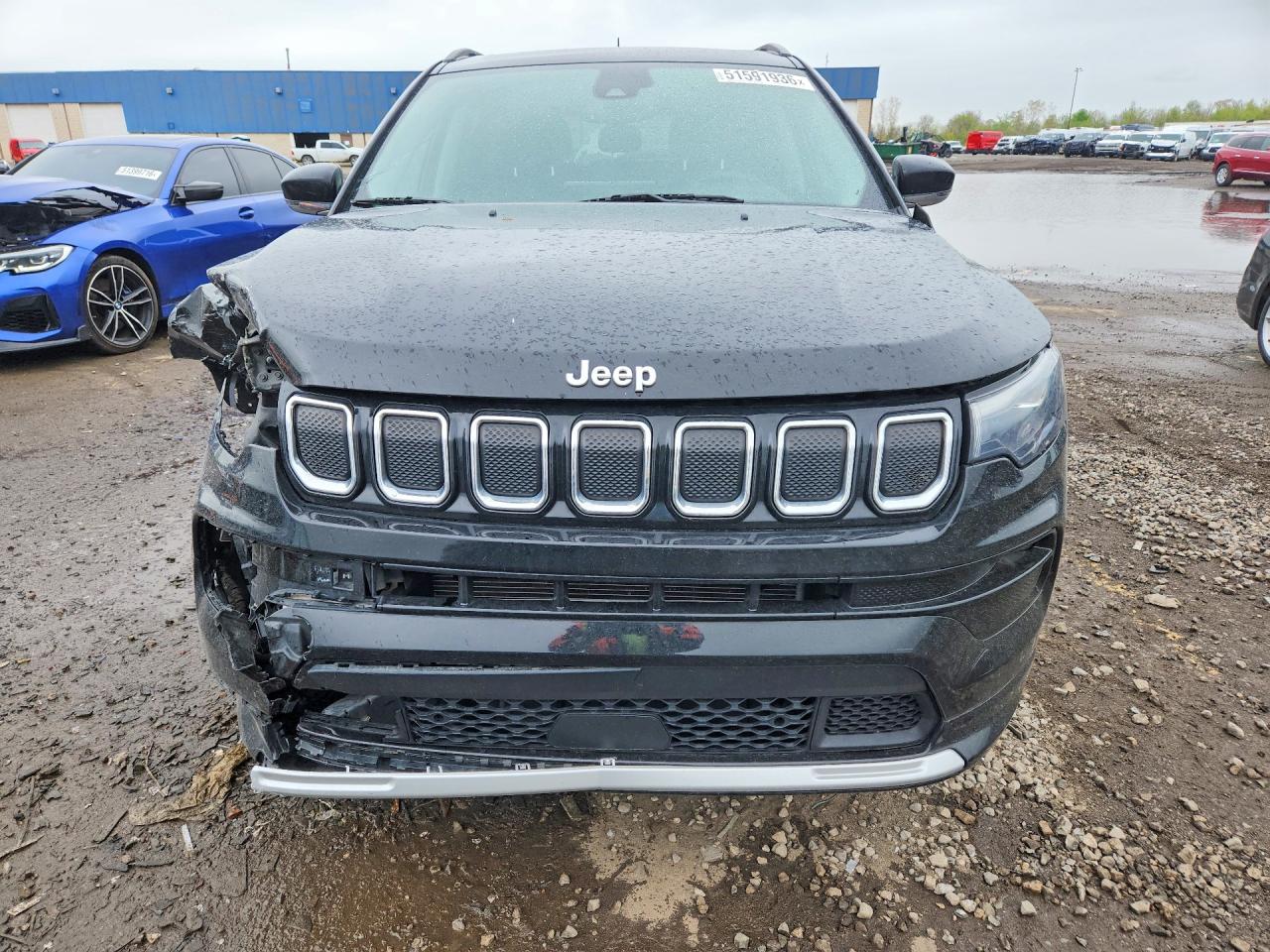2022 Jeep Compass Limited Black vin: 3C4NJDCB4NT174445