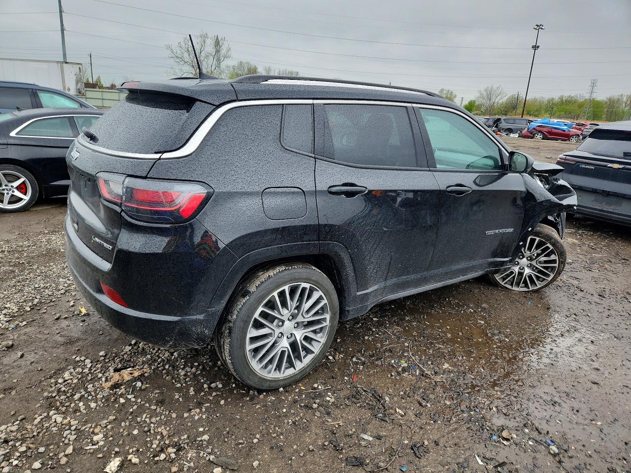 2022 Jeep Compass Limited Black vin: 3C4NJDCB4NT174445