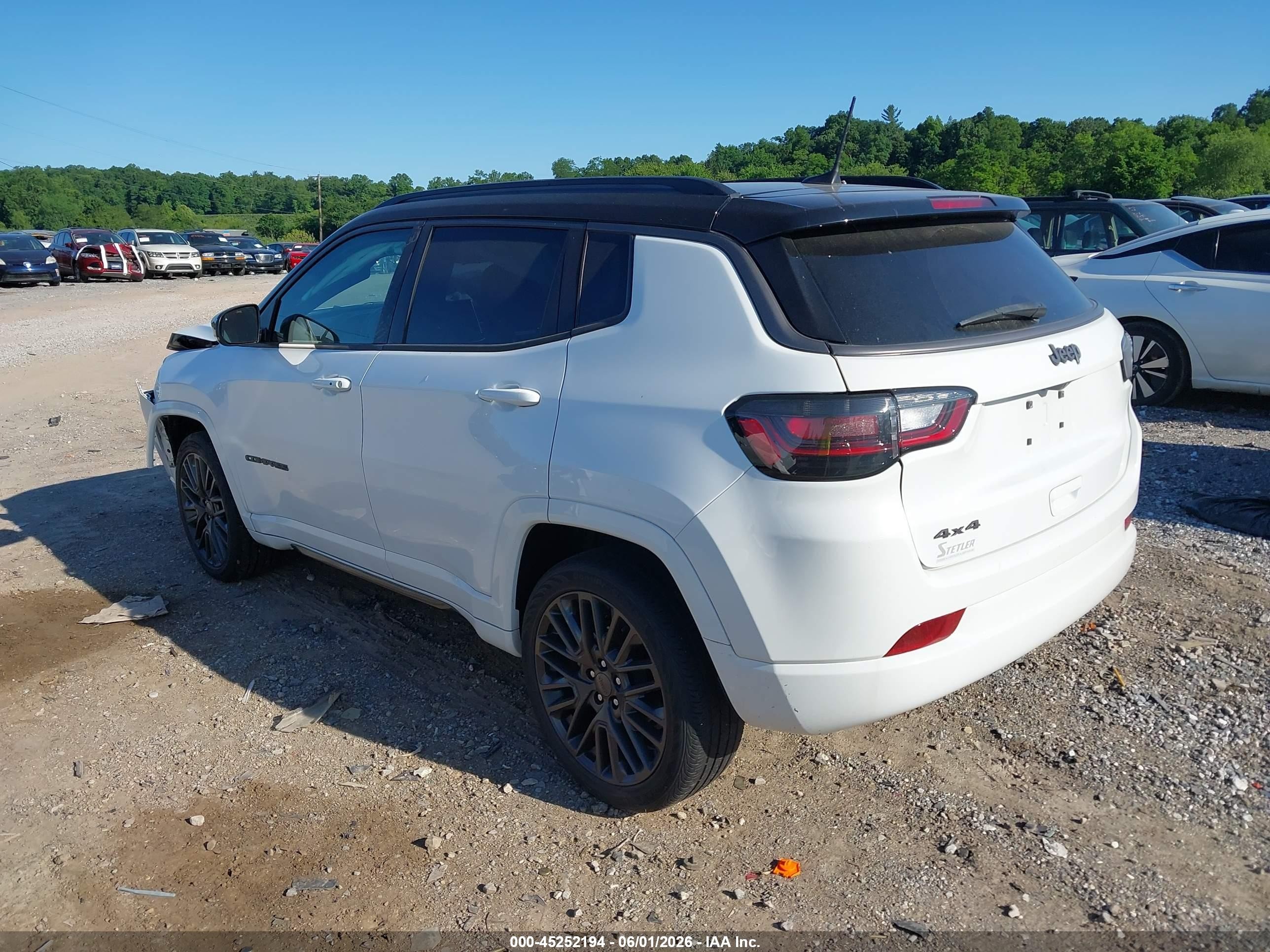2022 Jeep Compass Limited White vin: 3C4NJDCB4NT181900