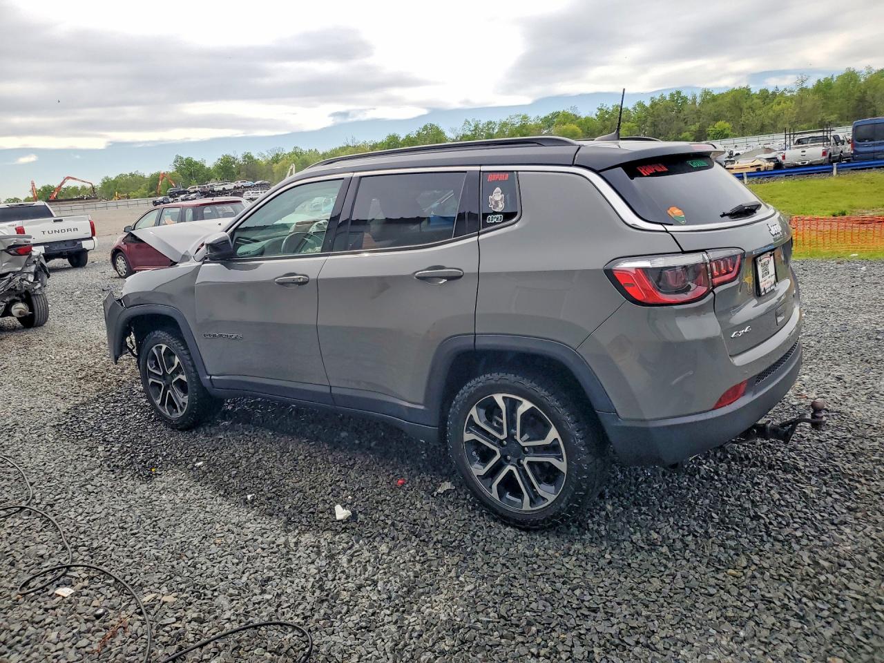 2022 Jeep Compass Limited Серый vin: 3C4NJDCB4NT232991