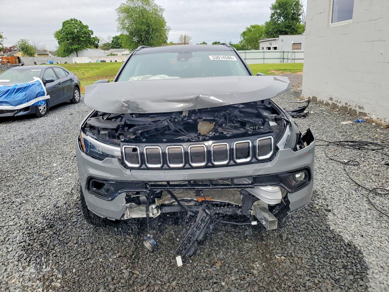 2022 Jeep Compass Limited Серый vin: 3C4NJDCB4NT232991