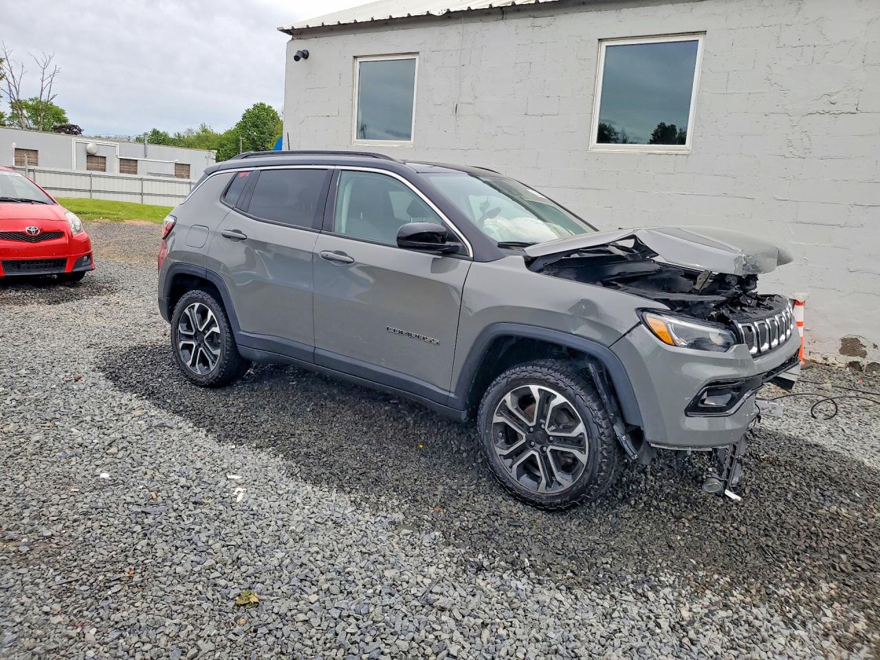 2022 Jeep Compass Limited Серый vin: 3C4NJDCB4NT232991