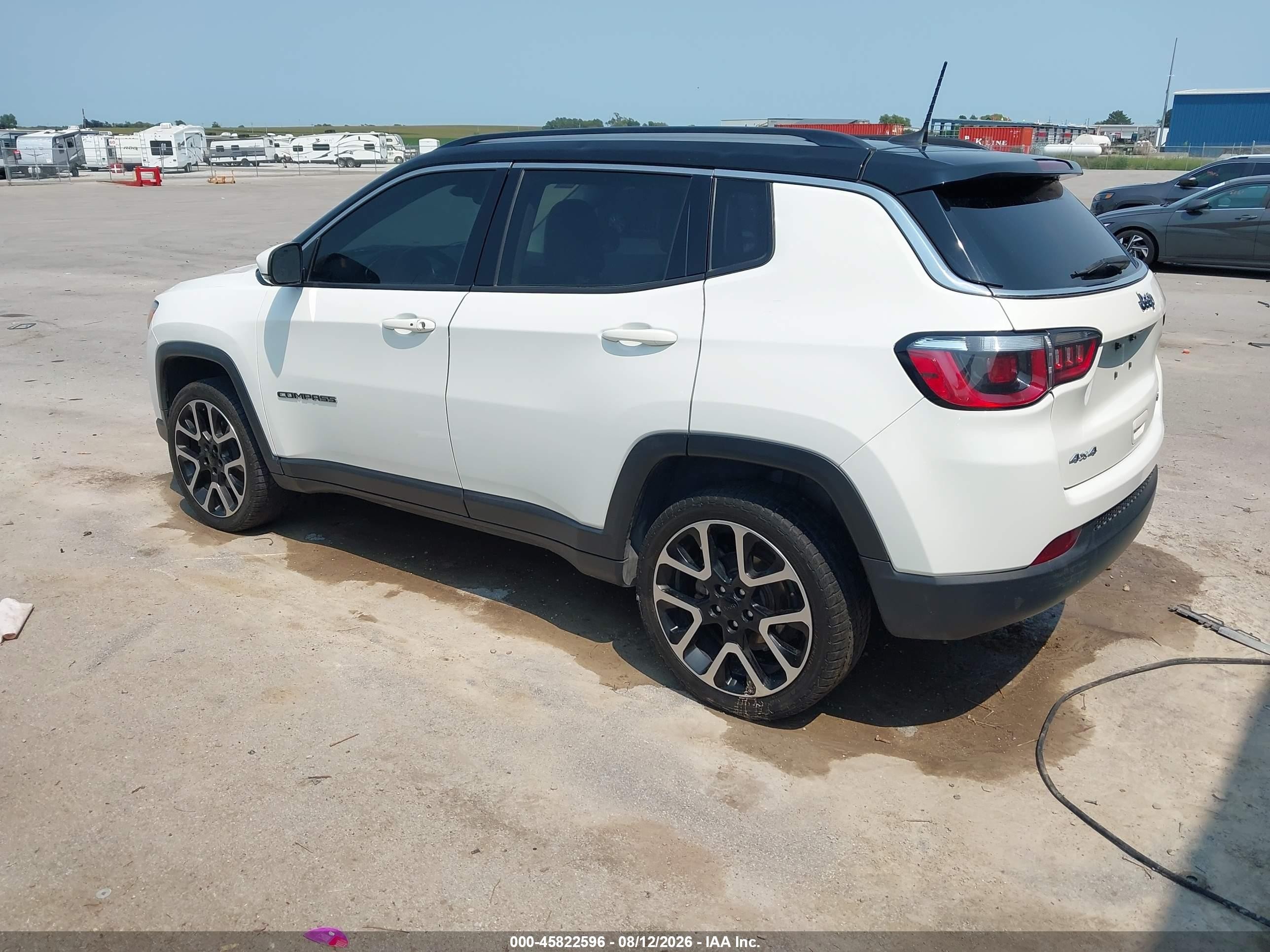2018 Jeep Compass Limited 4x4 White vin: 3C4NJDCB5JT223775