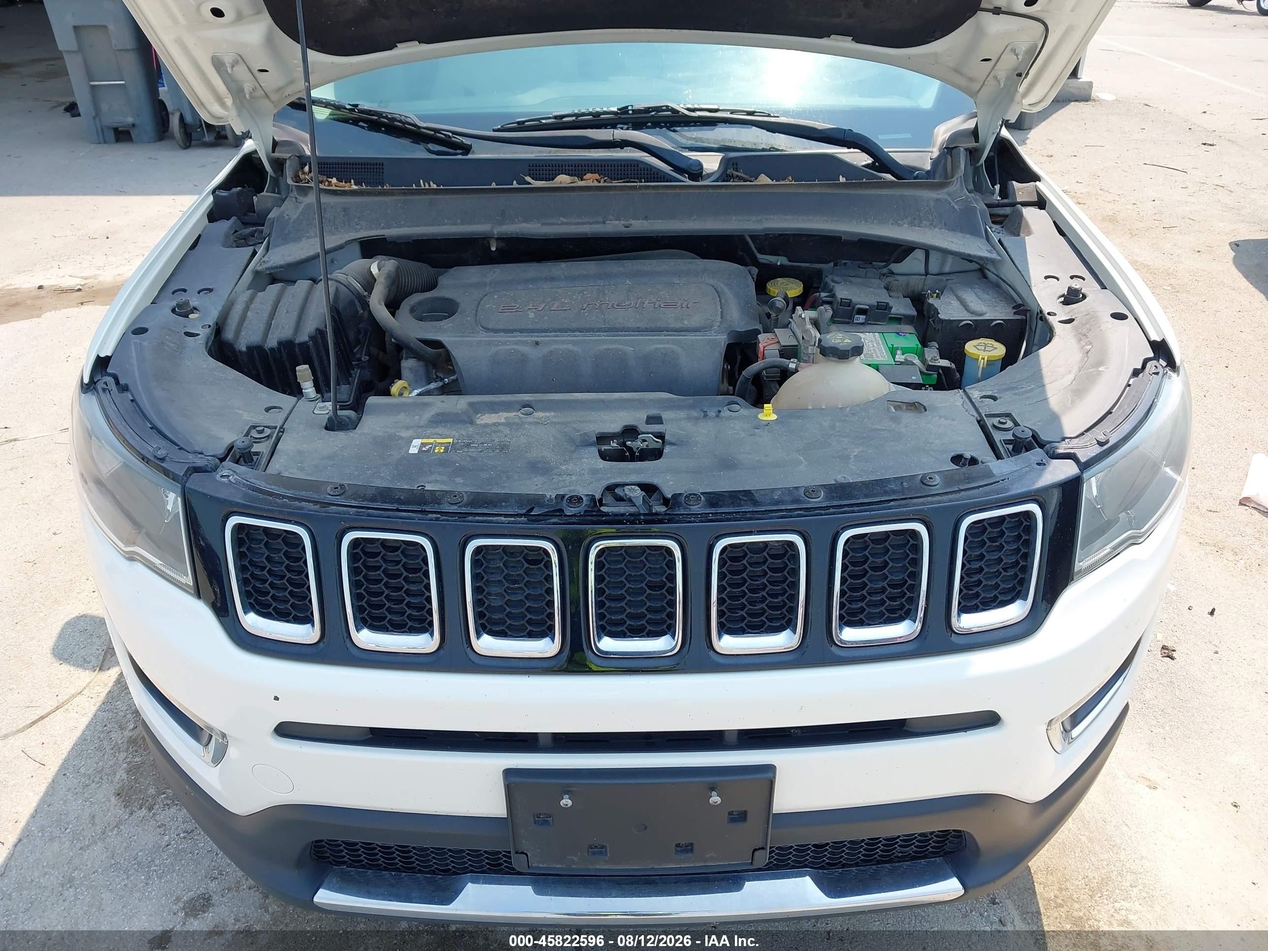 2018 Jeep Compass Limited 4x4 White vin: 3C4NJDCB5JT223775
