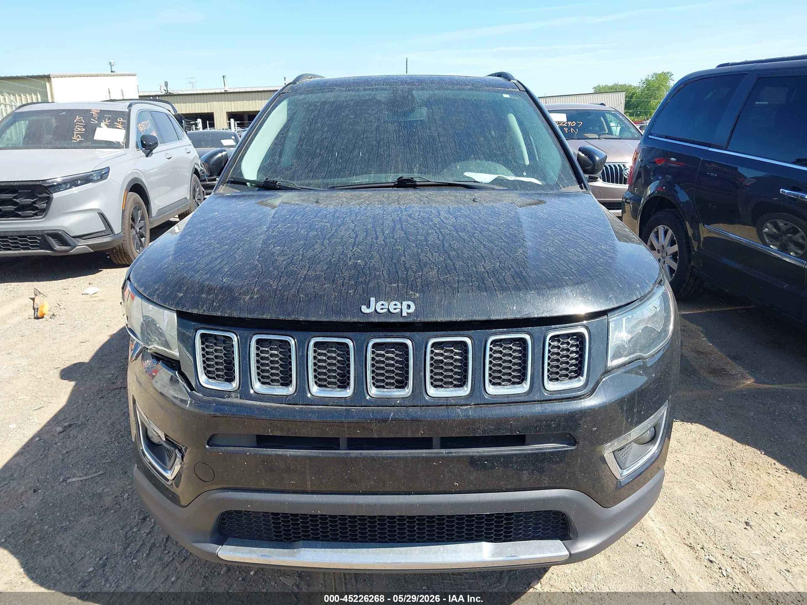 2019 Jeep Compass Limited 4x4 Black vin: 3C4NJDCB5KT638418
