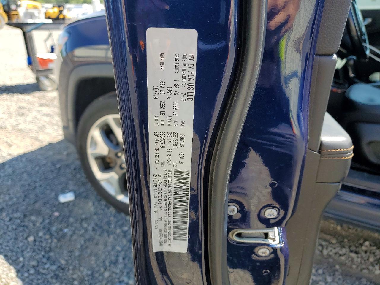 2018 Jeep Compass Limited Blue vin: 3C4NJDCB6JT134345