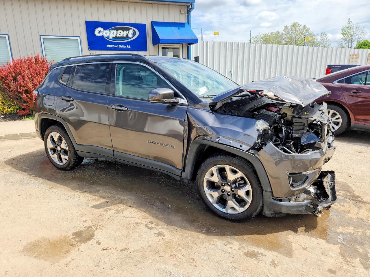 2019 Jeep Compass Limited Серый vin: 3C4NJDCB6KT666244