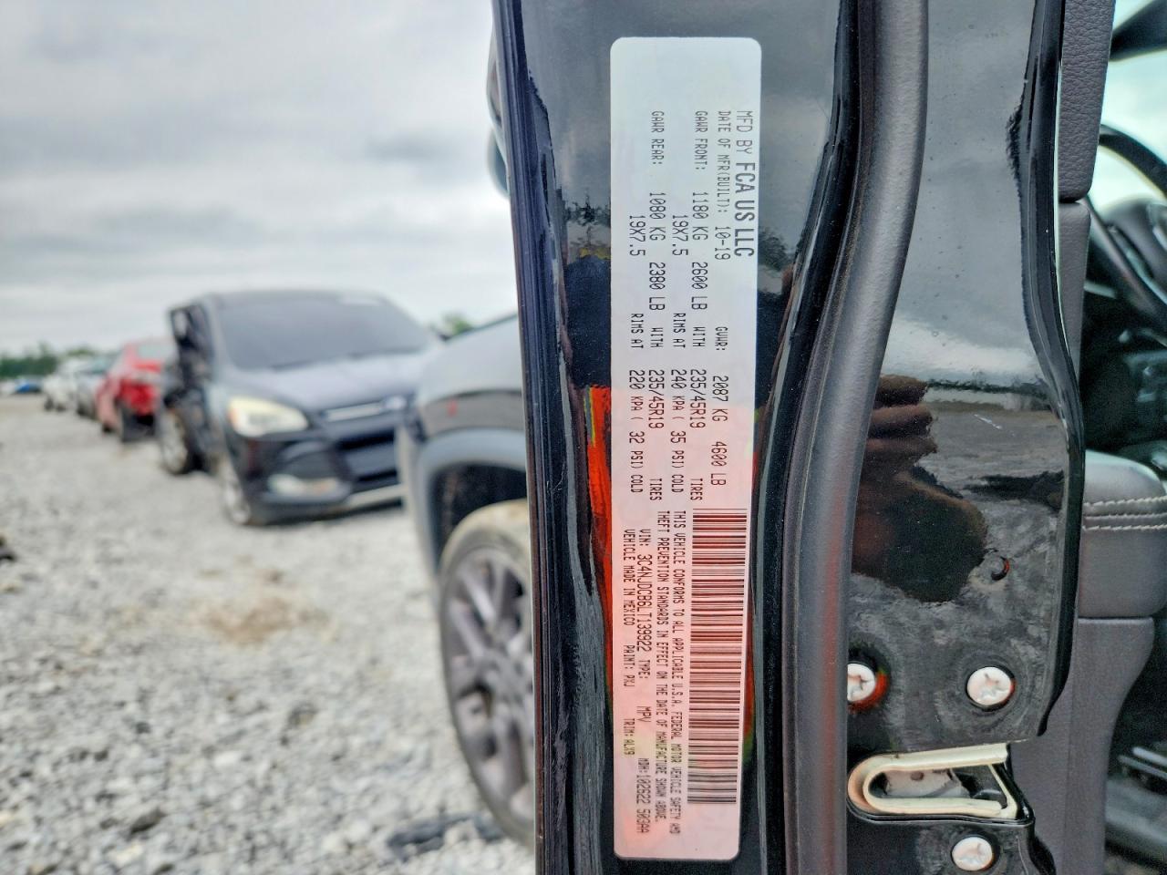2020 Jeep Compass Limited Black vin: 3C4NJDCB6LT139922
