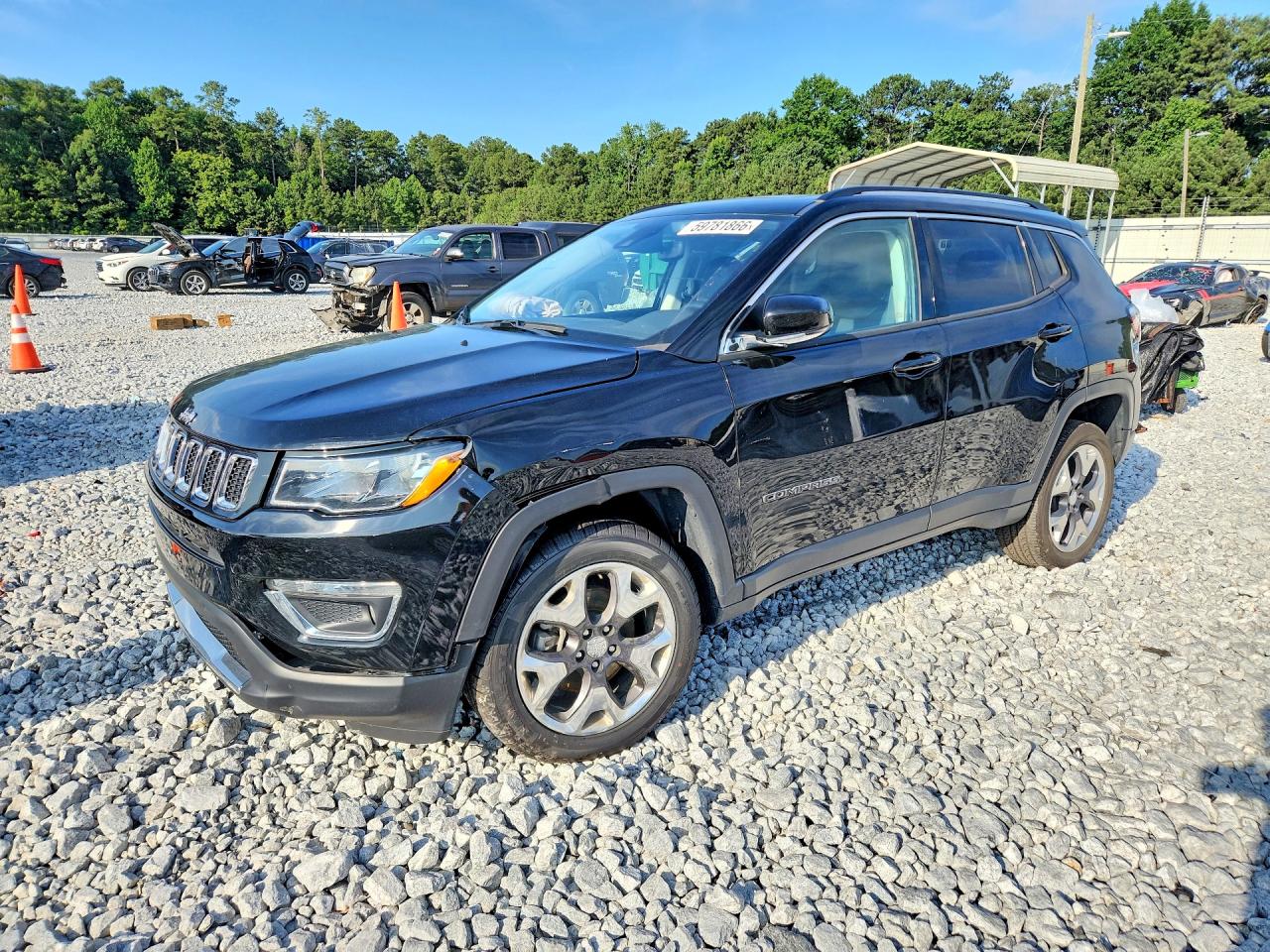 2021 Jeep Compass Limited Black vin: 3C4NJDCB6MT600392