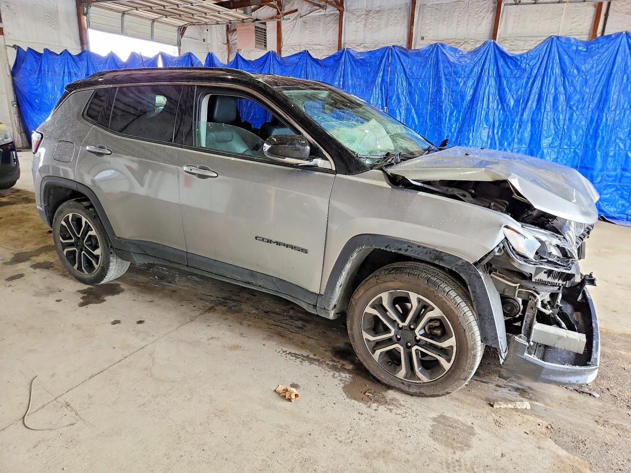 2022 Jeep Compass Limited Silver vin: 3C4NJDCB6NT112061