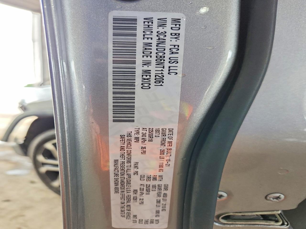 2022 Jeep Compass Limited Silver vin: 3C4NJDCB6NT112061